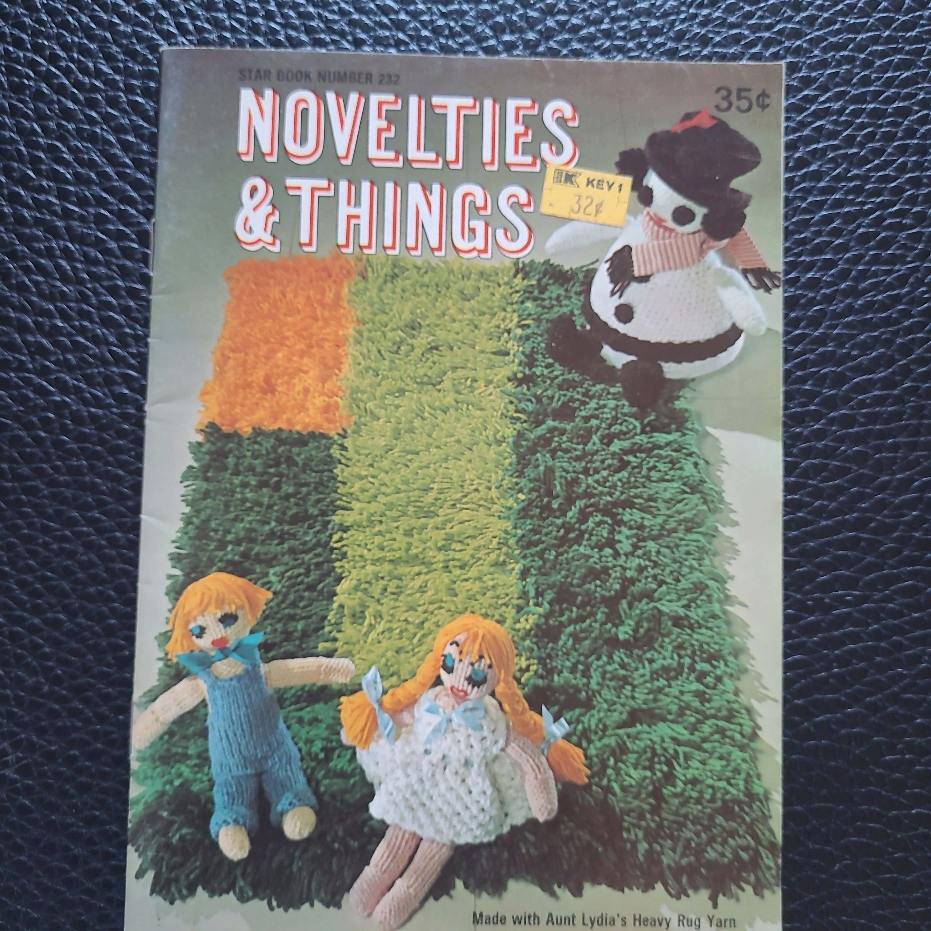 Product image for vintage crochet and knit pattern booklet. Novelties & Things 