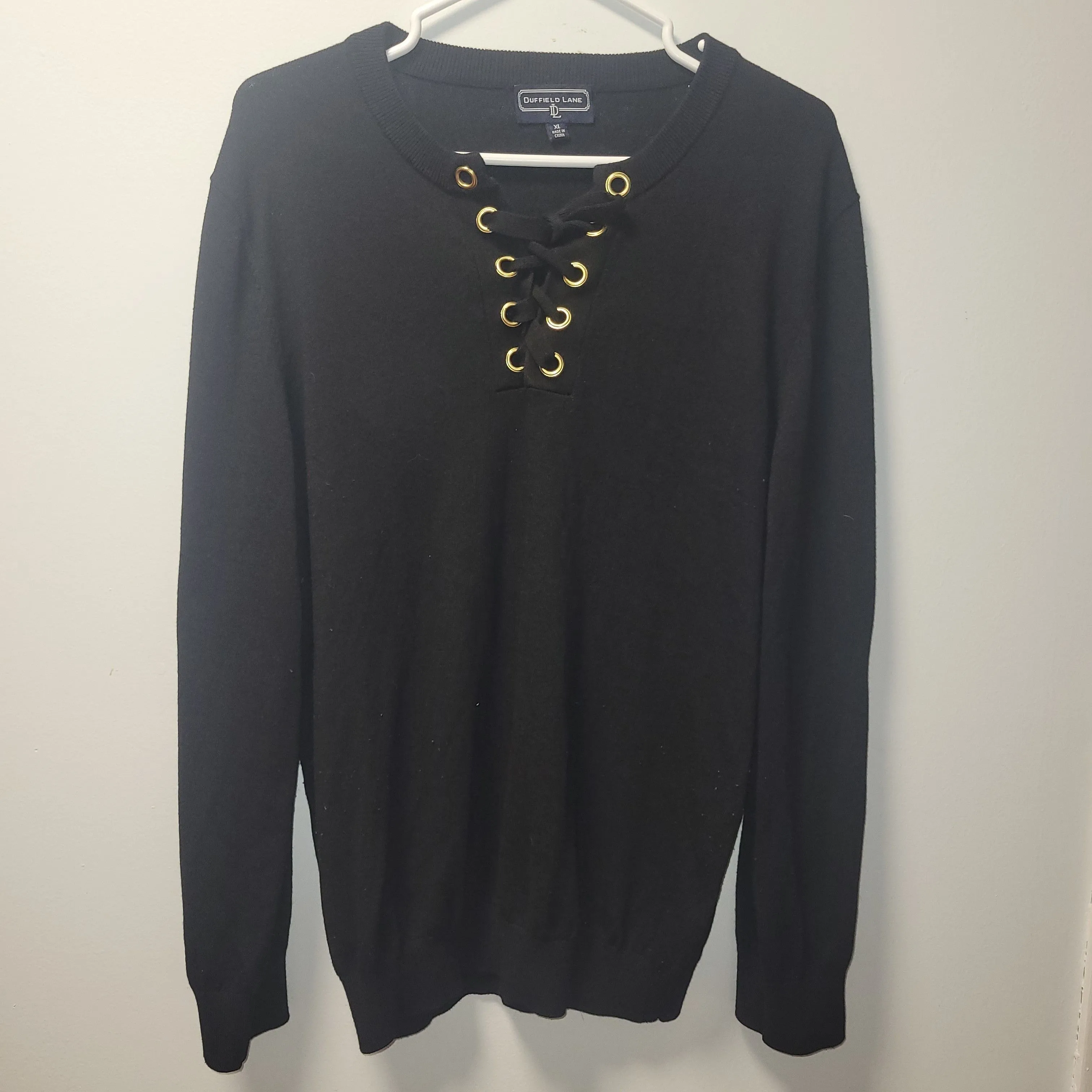 Product image for Vintage Duffield Lane Size XL Like New Black Knit