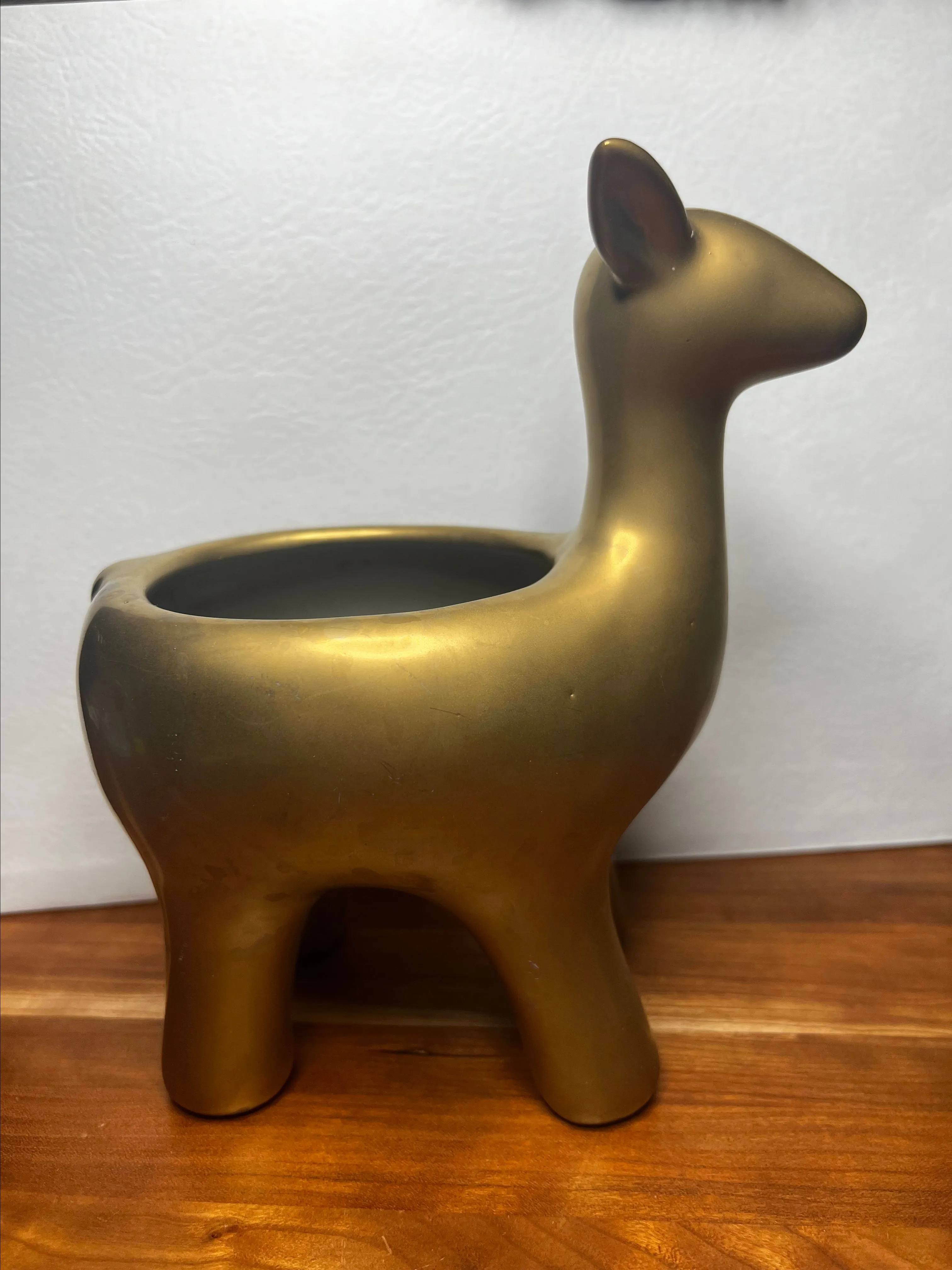 Product image for Deer Planter Gold Tone