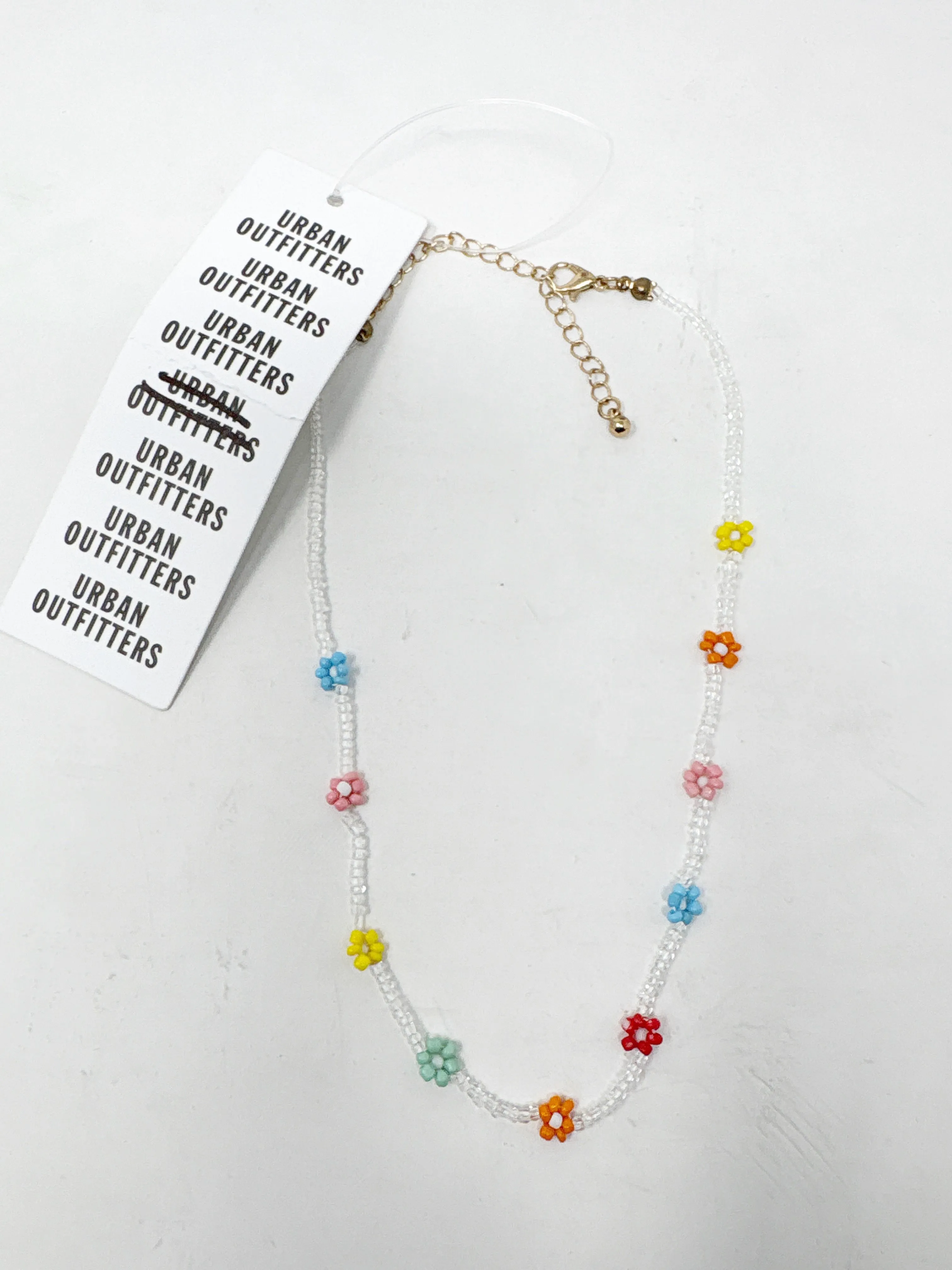 Product image for #274 Urban Outfitters Beaded Flower Necklace