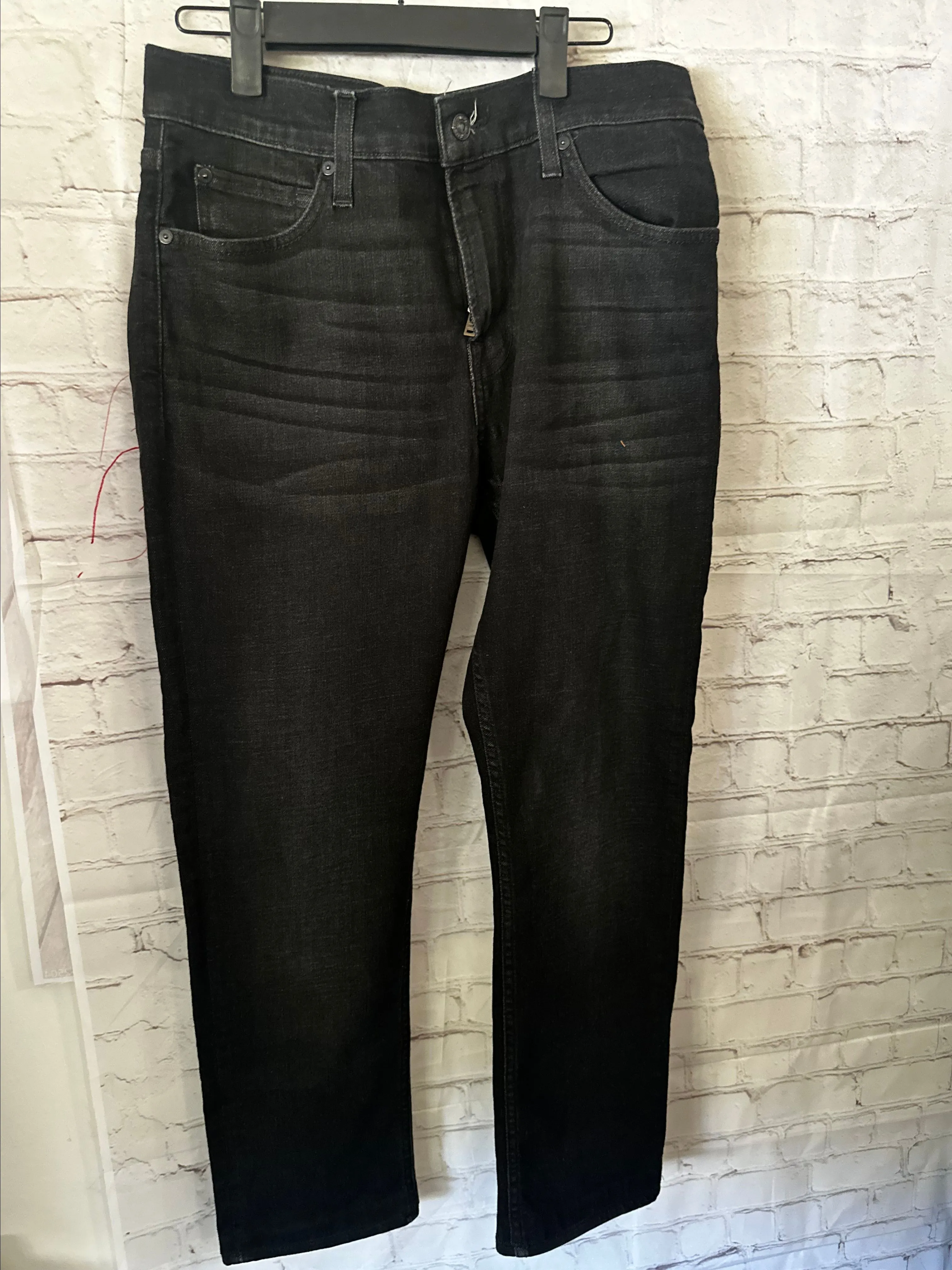 Product image for 7 of All Mankind Paxtyn Men’s 32 Black Stretch USA Made Jeans