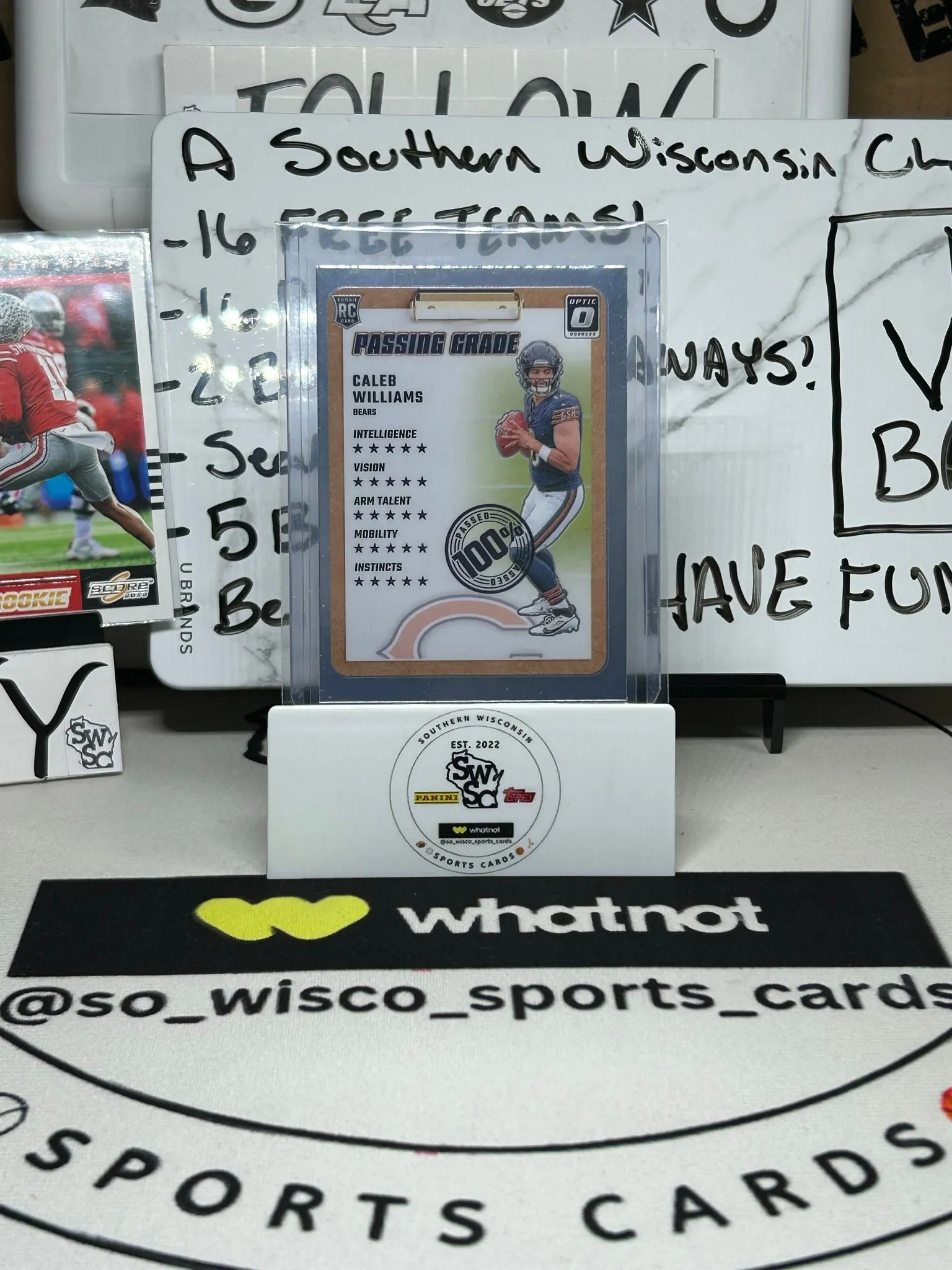 2024 Donruss Optic Caleb Williams Passing Grade RC #1 Bears