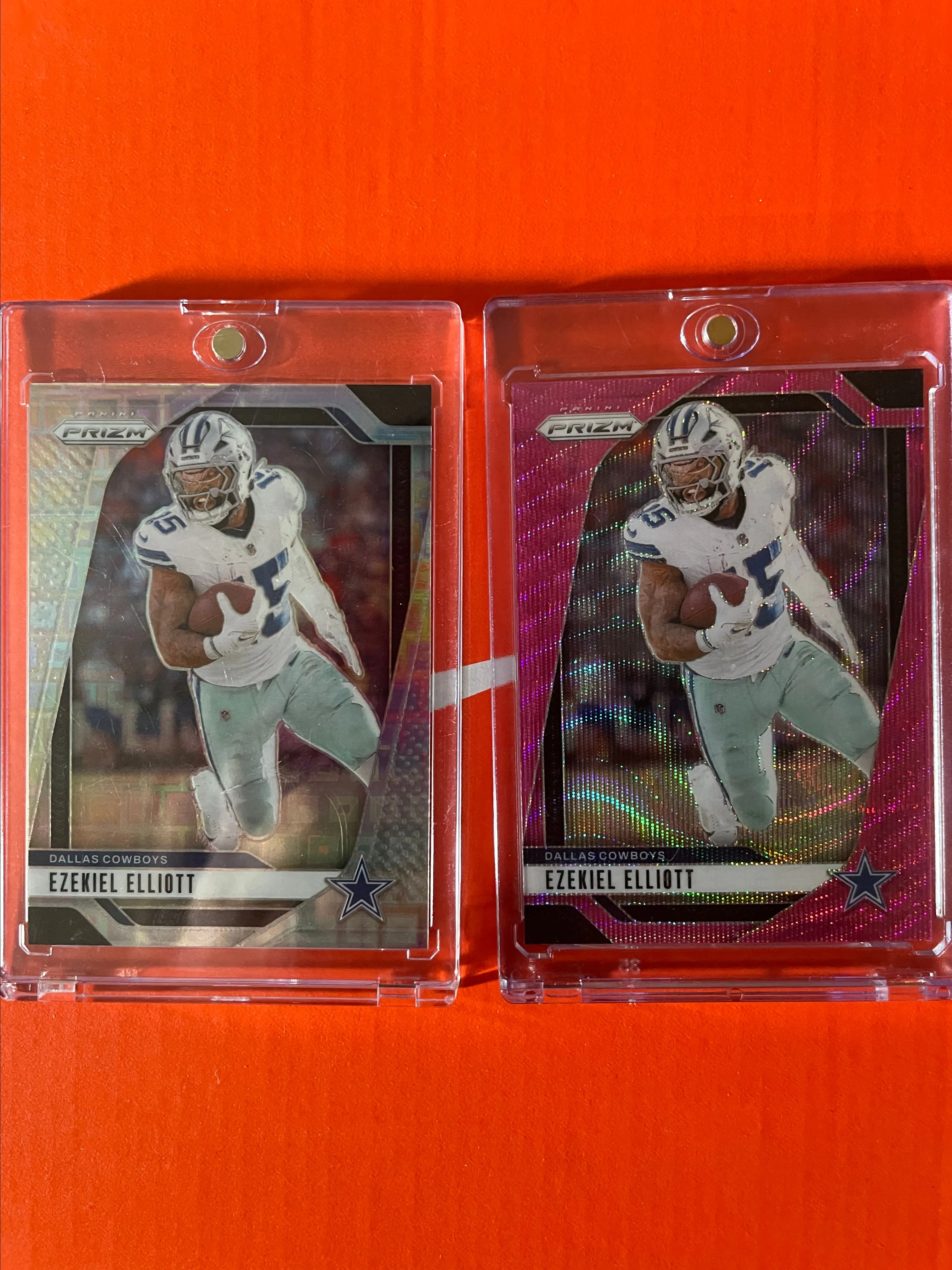 Product image for Ezekiel Elliott Lot of 2 Pink Prizm & Silver pandora /400
