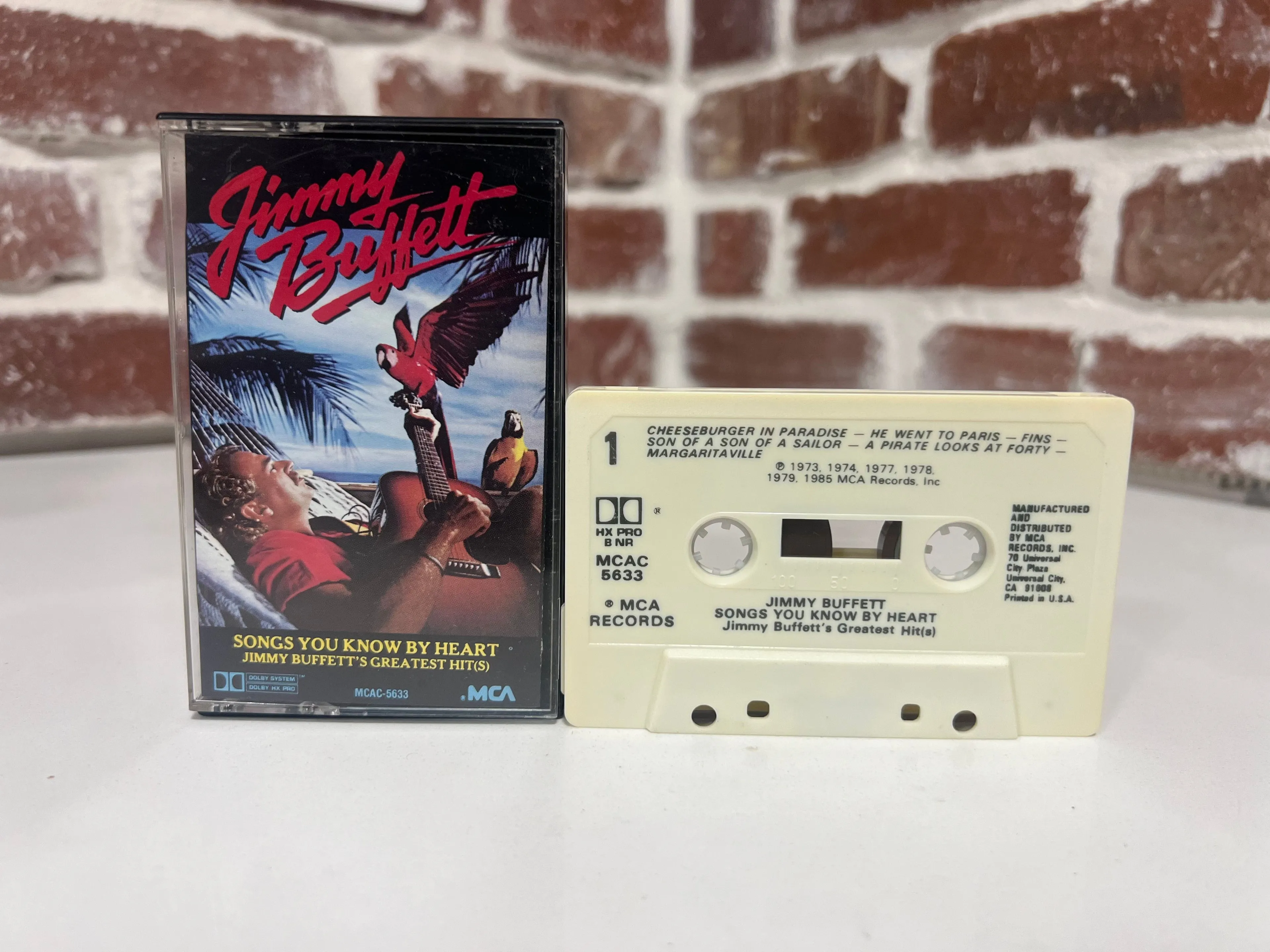 Product image for Jimmy Buffet 1985 Songs You Know By Heart Cassette Tape Album Margaritaville