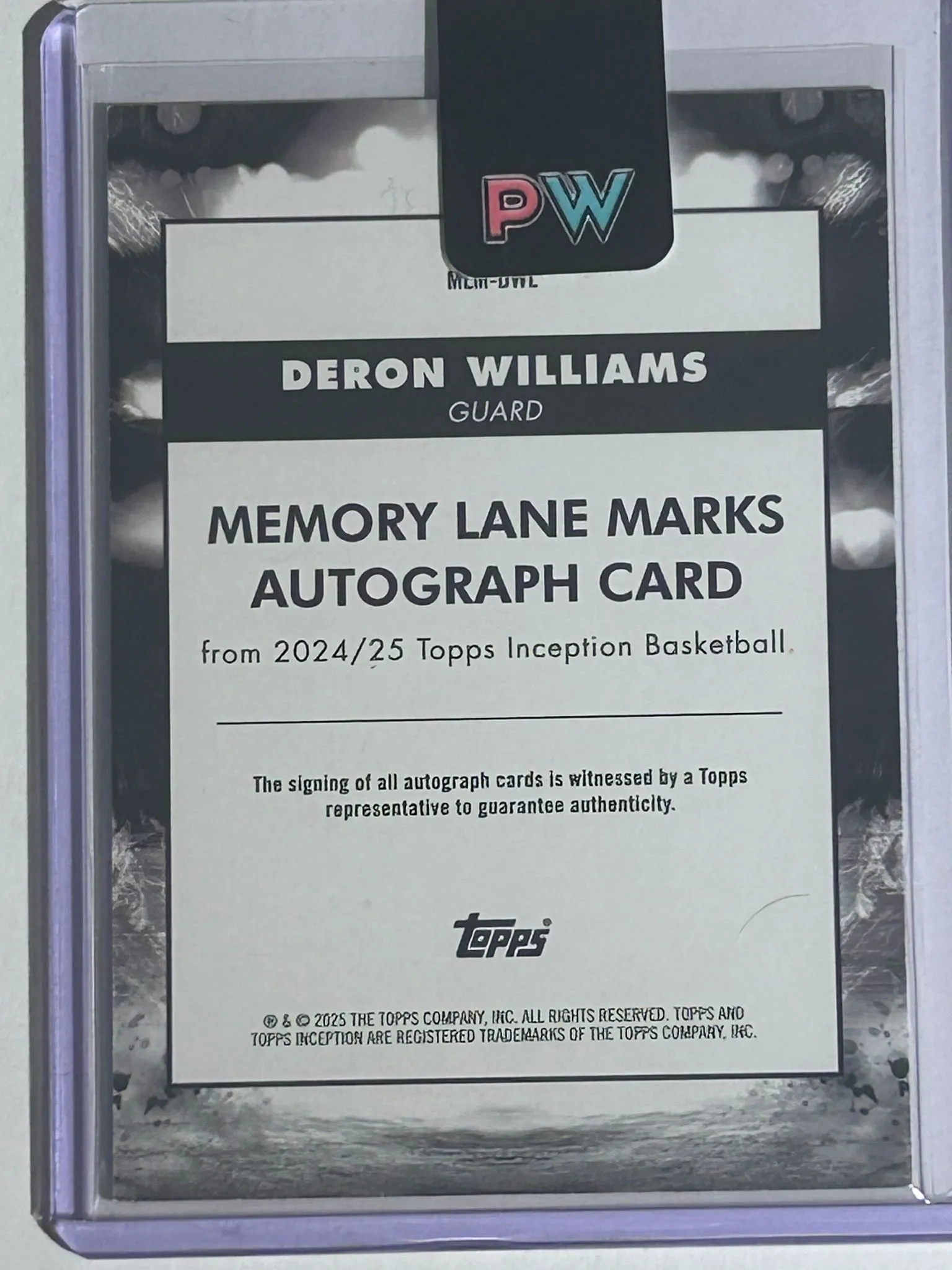 2024-25 Topps Inception Deron Williams Memory Lane Marks Auto 22/99 ·  Whatnot: Shop, Sell, Connect, image size:1536x2048