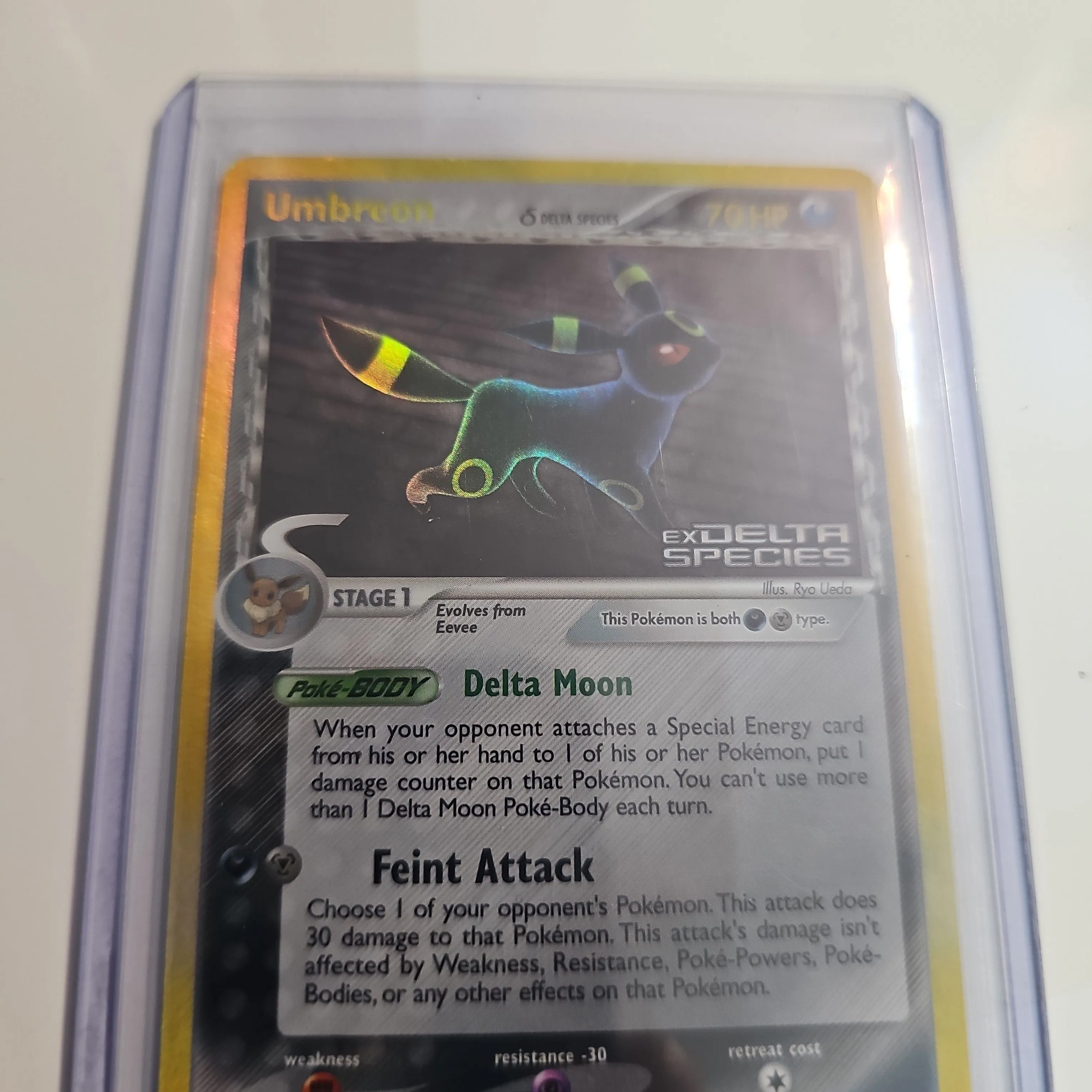 Product image for 17/17/113 Steel Umbreon Stamped Delta Species Holo 2005