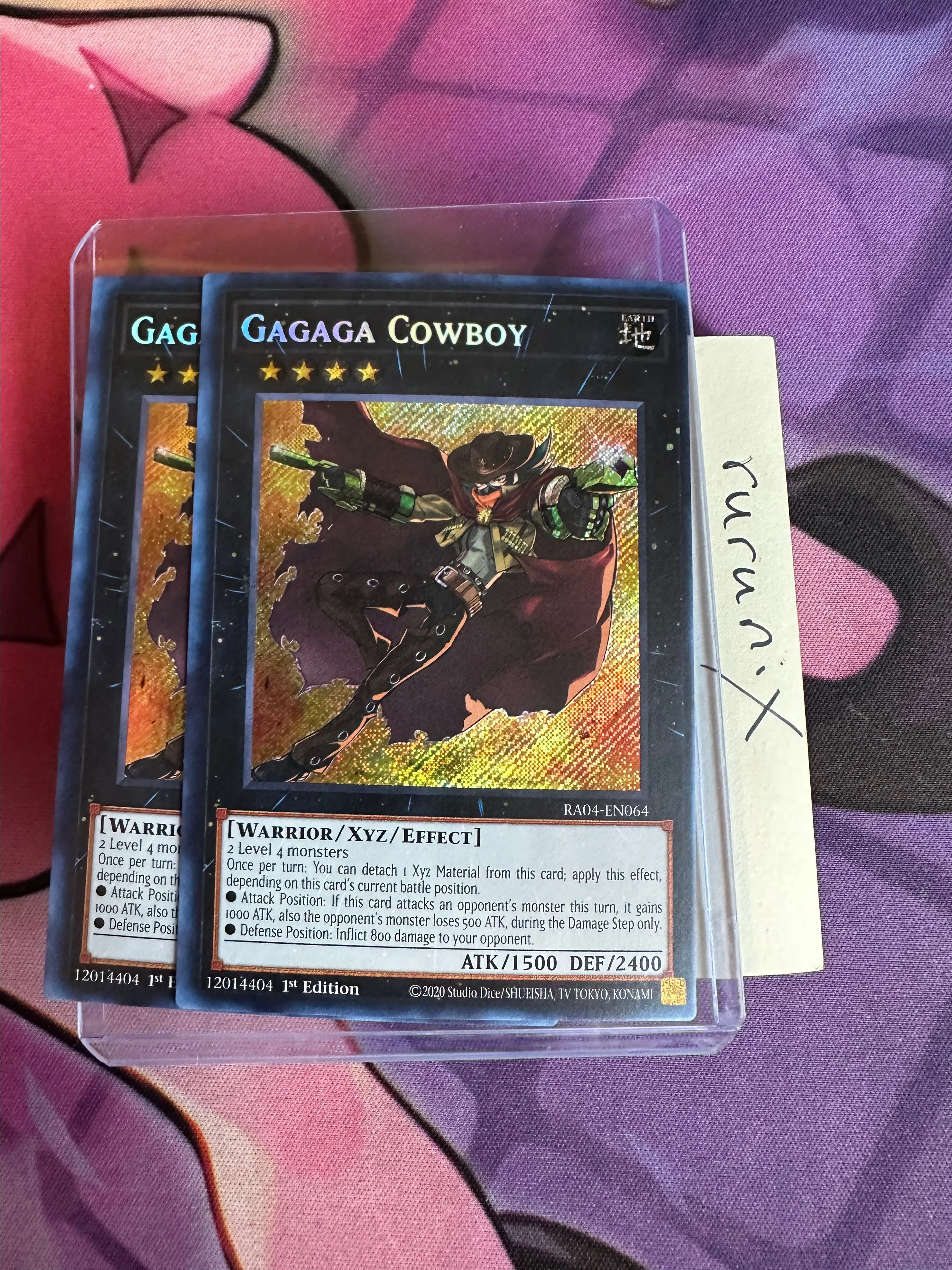 2x Yugioh Gagaga Cowboy RA04-EN064 Secret Rare - Quarter Century Stampede   Whatnot: Shop, Sell, Connect