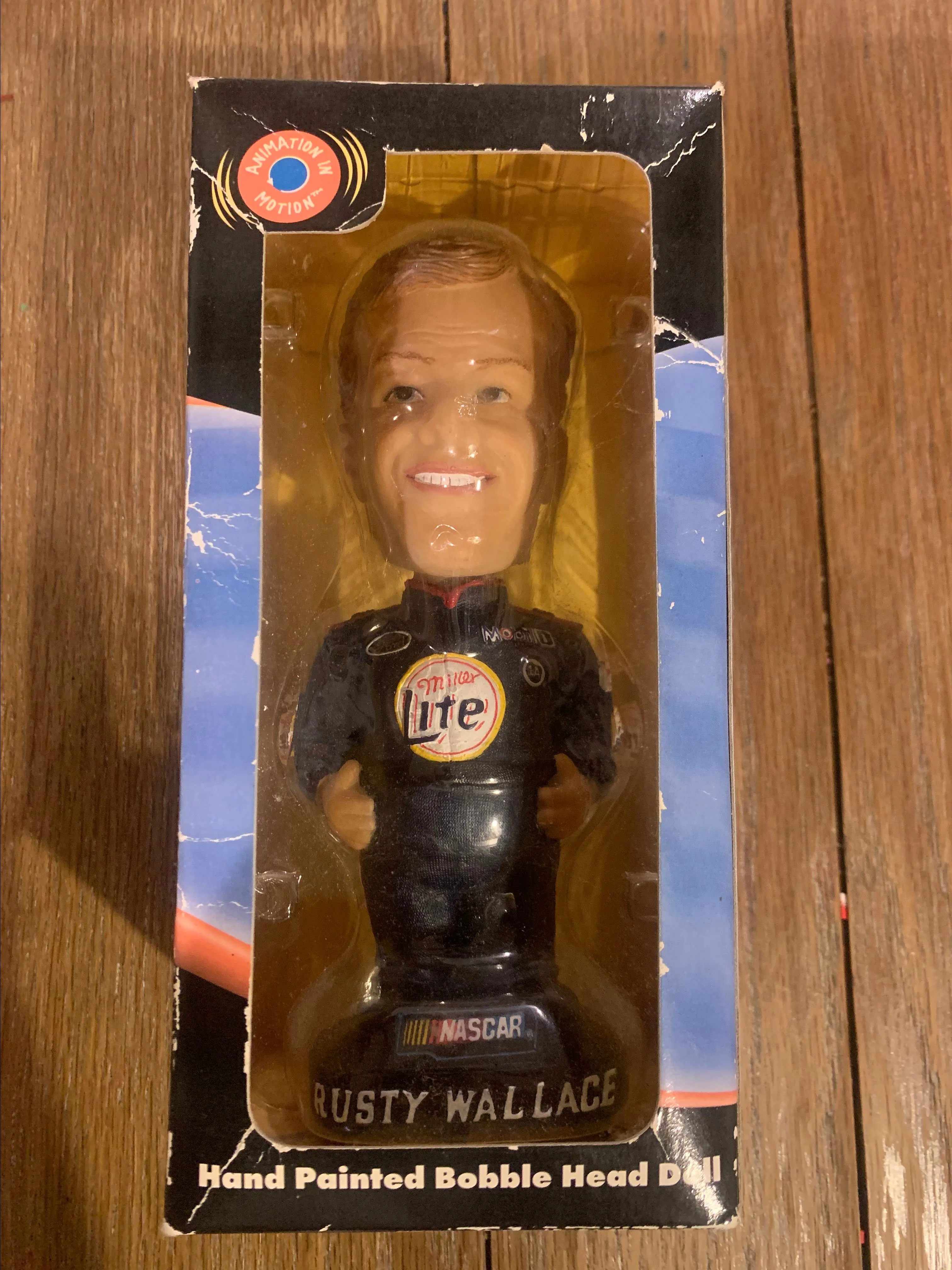 Product image for Rusty Wallace miller lite bobblehead