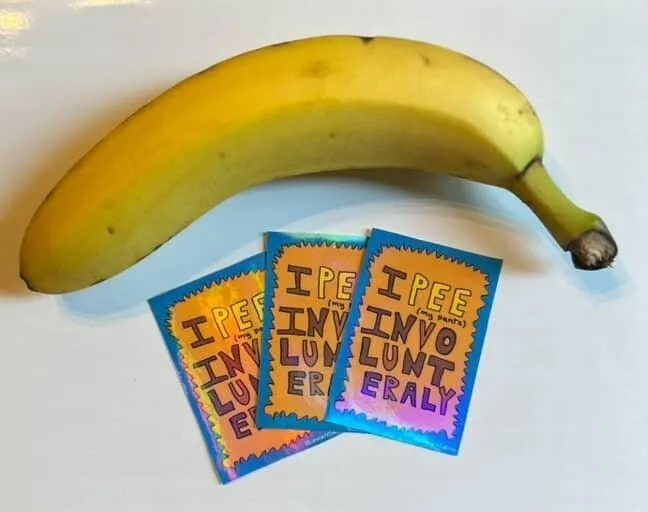 Product image for SabKam Art - I Pee Myself Sticker