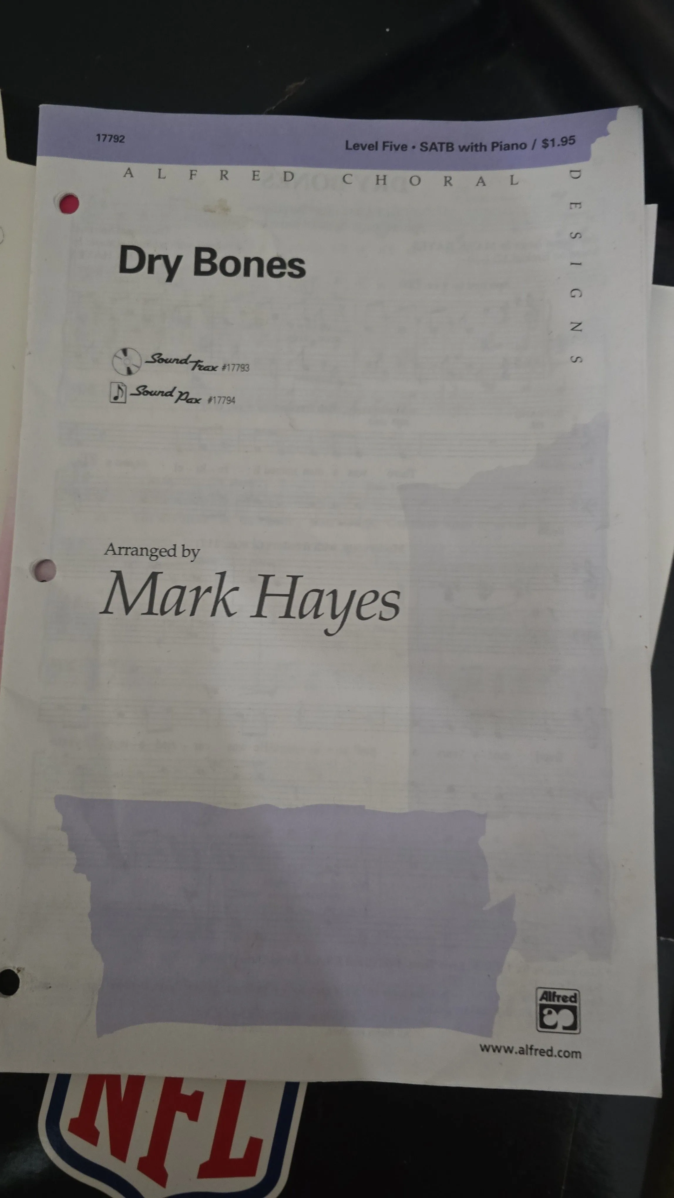Product image for sheet music