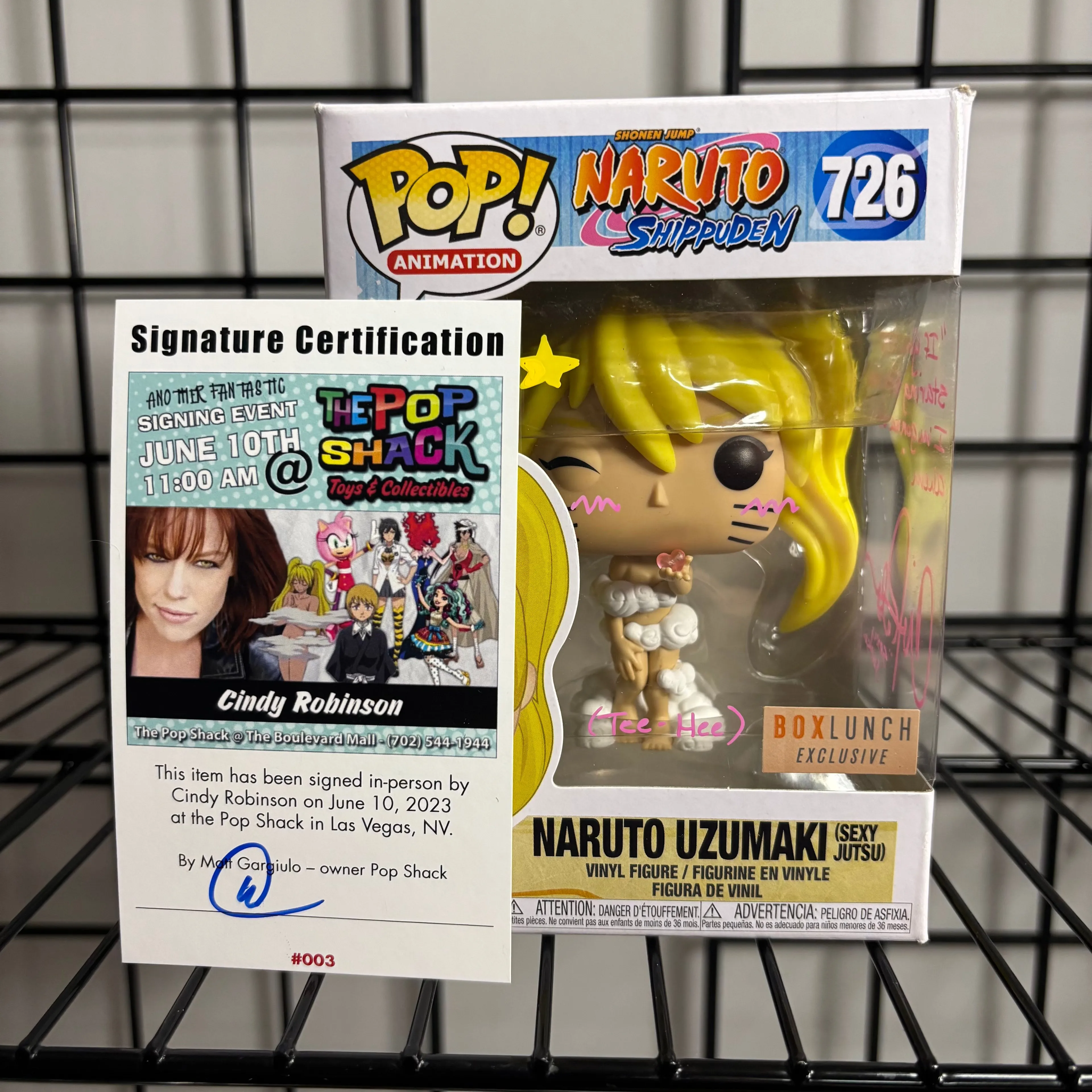 Product image for Signed Naruto Sexy Jutsu Funko Pop