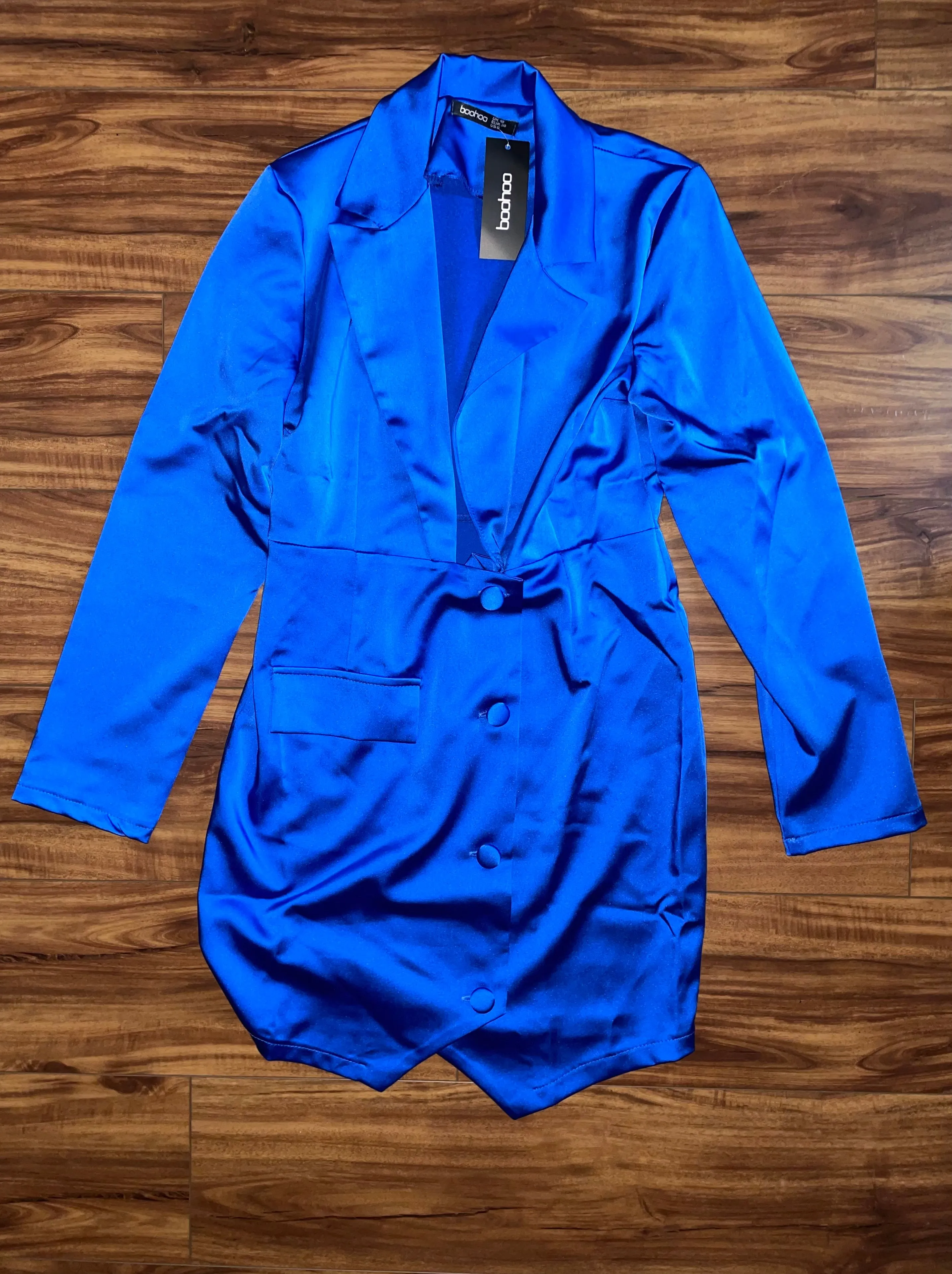 Product image for Boohoo Blue Blazer Dress Size 4