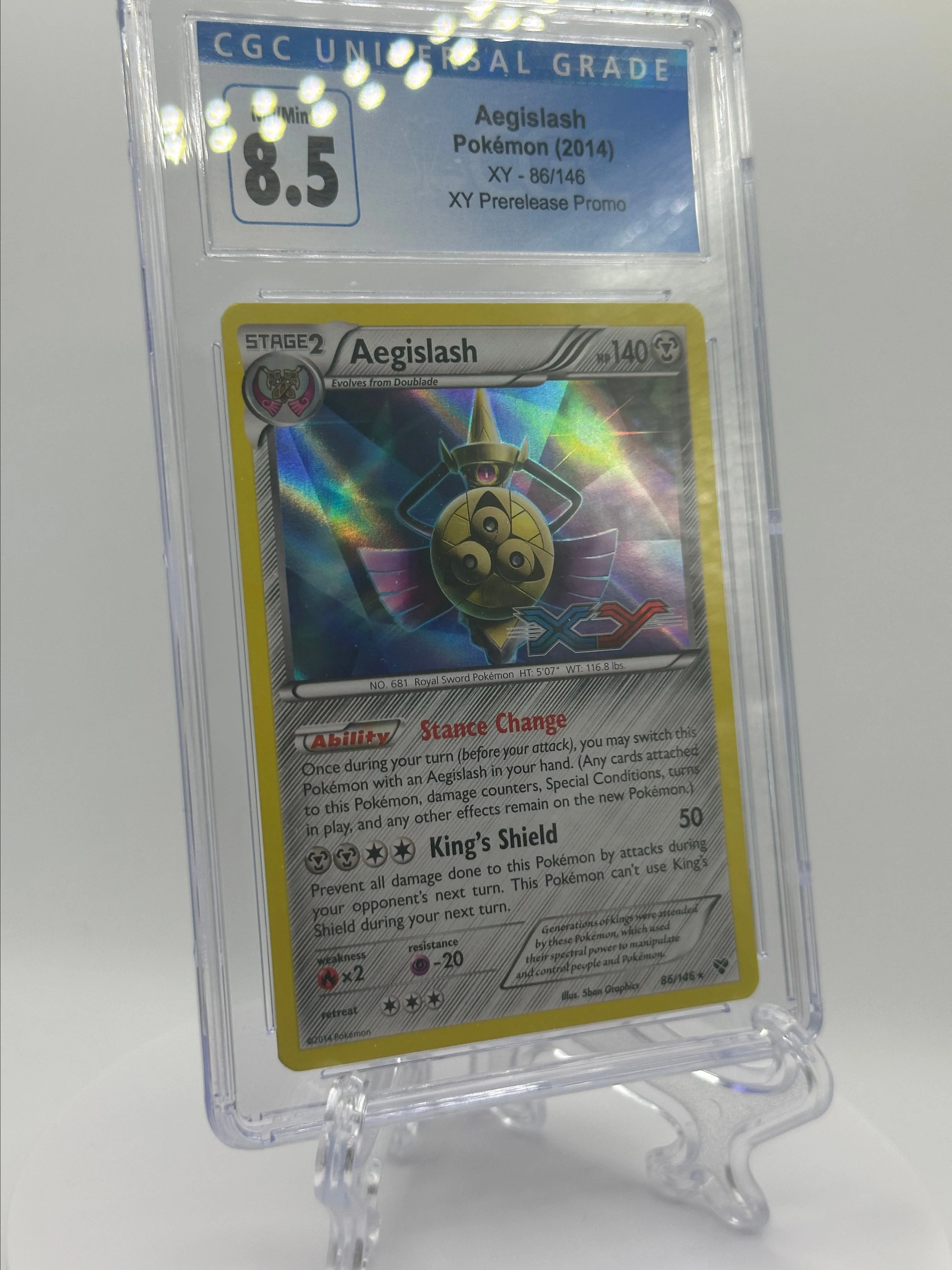 2014 Pokemon XY Prerelease Promo Aegislash 86/146 CGC 8.5  Whatnot: Shop,  Sell, Connect