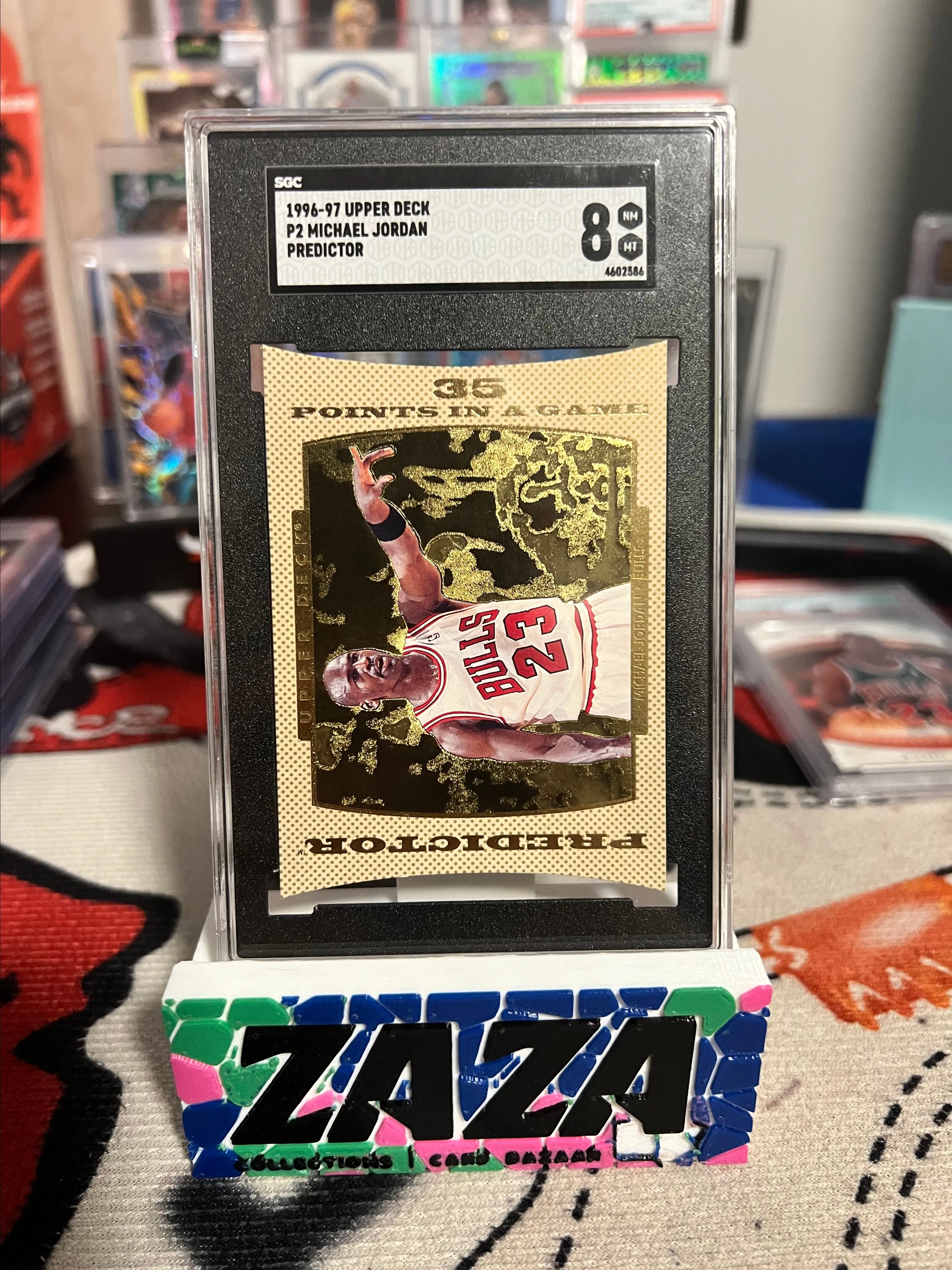 Product image for 1996-97 Upper Deck Predictors Scoring 2 #P2 Michael Jordan Die Cut RARE! SGC 8!