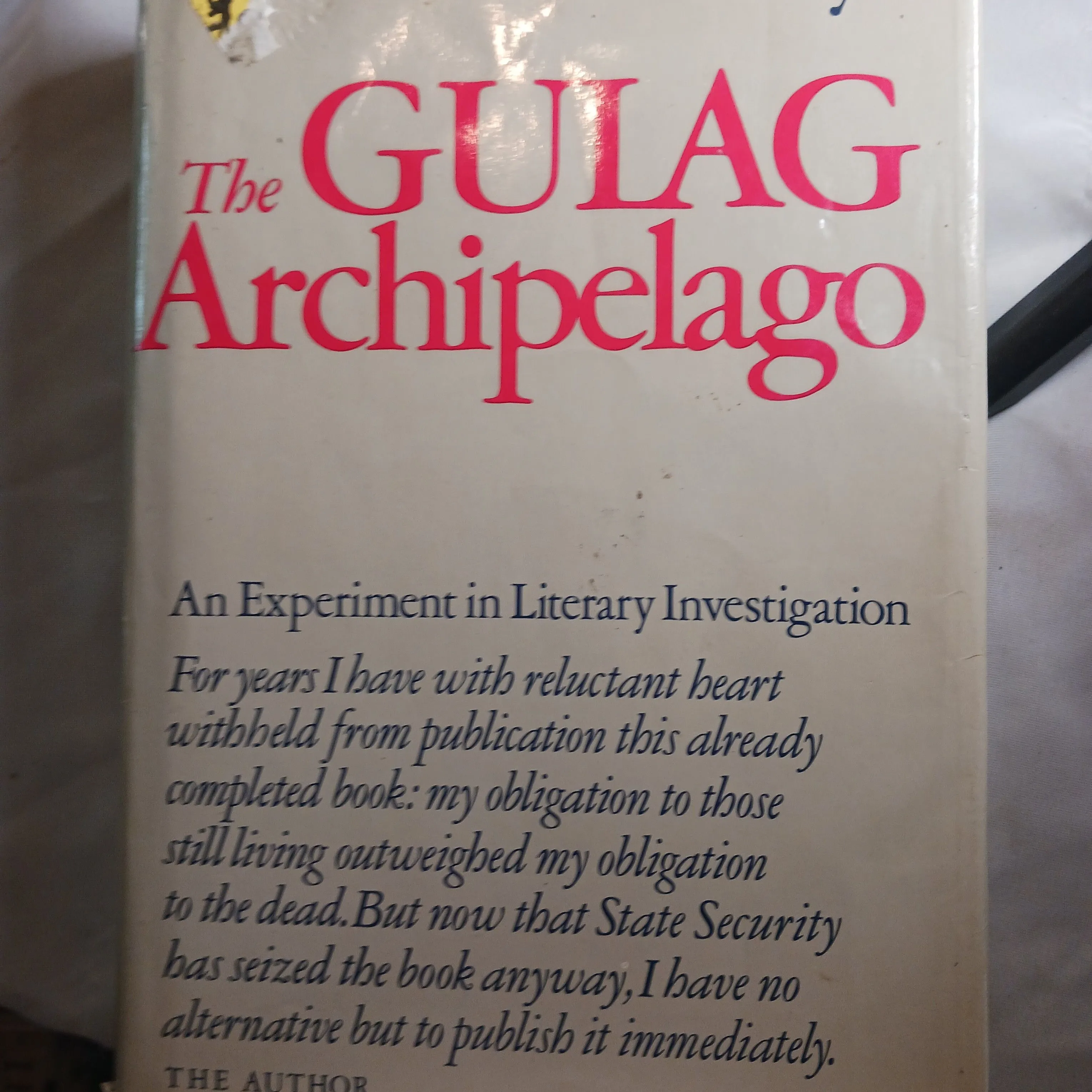 Product image for The Gulag Archipelago 1918-1956 by Aleksandr Solzhenitsyn, 1st Edition