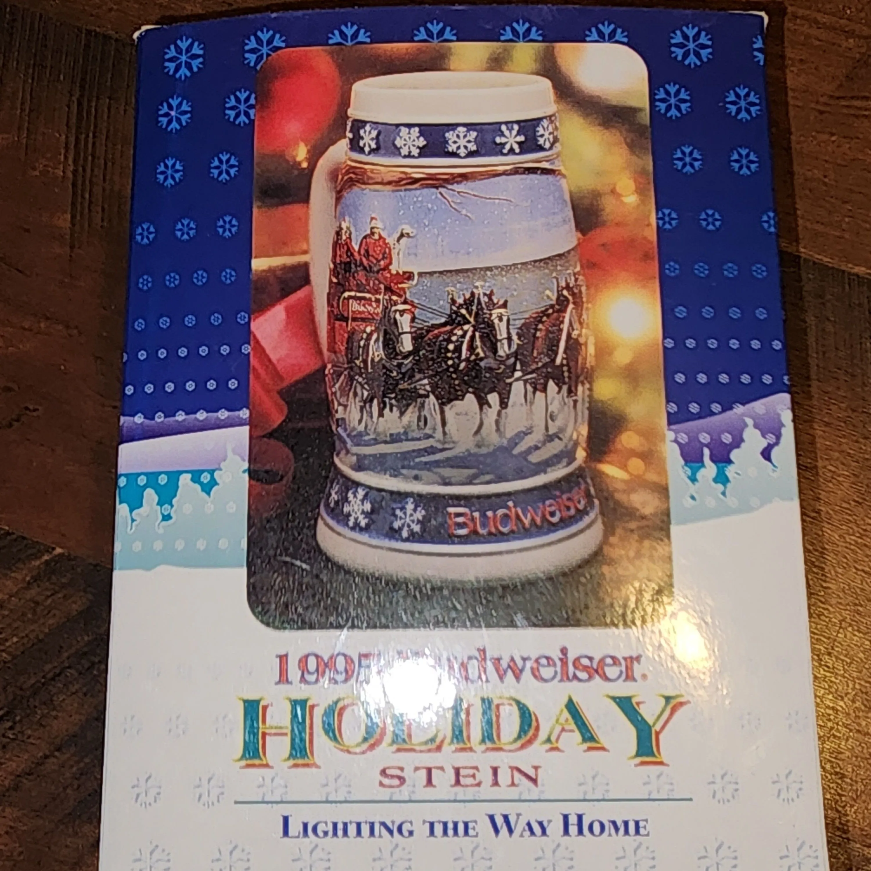 Product image for 1995 Budwiser Lighting The Way Holliday Stein