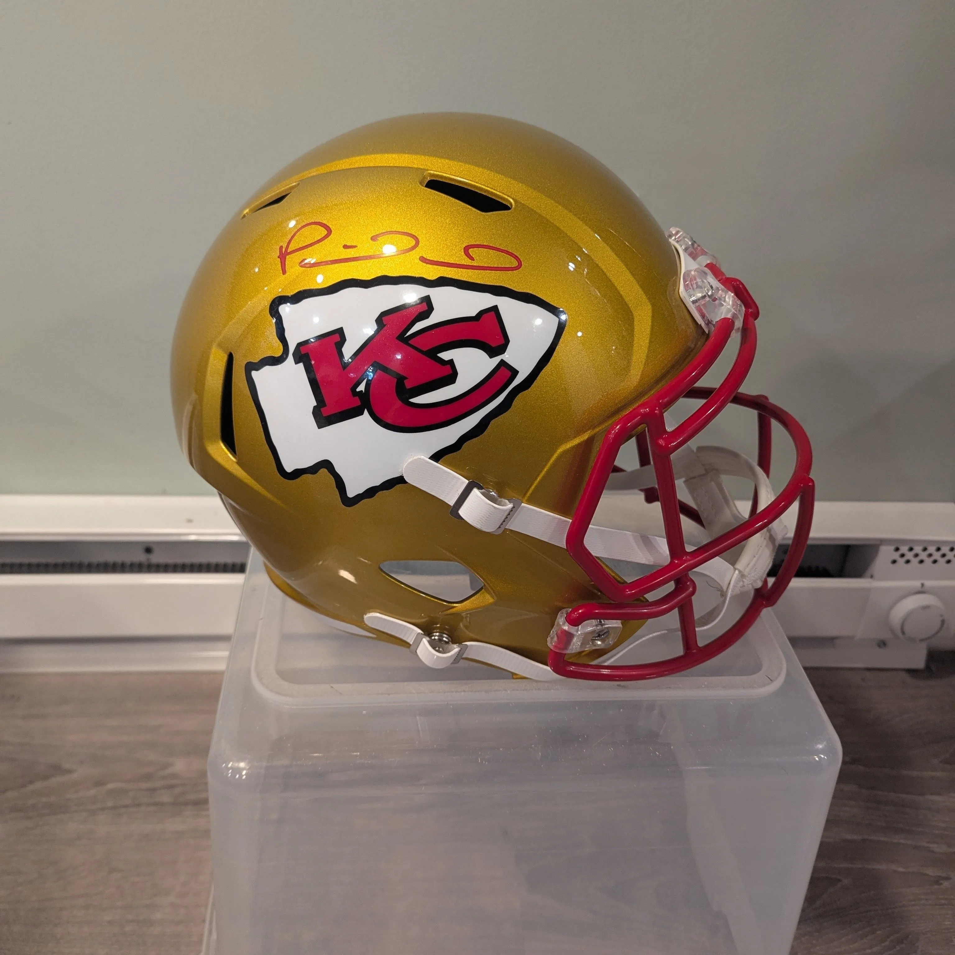 Product image for Patrick Mahomes Signed Chiefs Full Size Helmet Rep