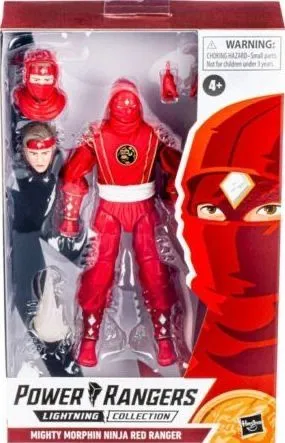 Product image for Steve Cardenas signed MMPR Lightning Ninja Red