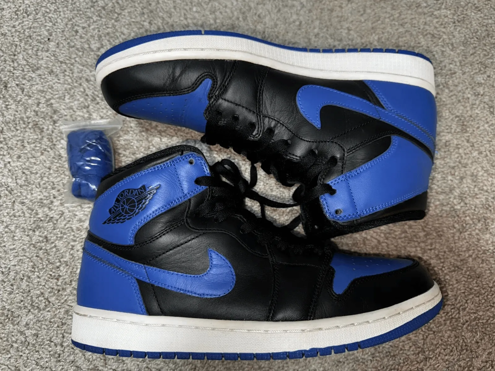 Product image for Air Jordan 1 Retro Black Royal Blue (2013) 555088-085 | Size 9.5
