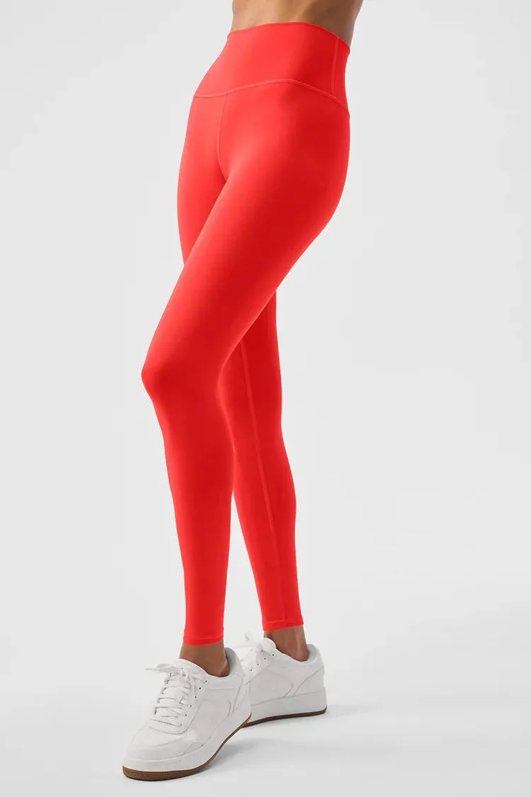 Product image for Alo yoga airlift 7/8 leggings hot orange red size XS