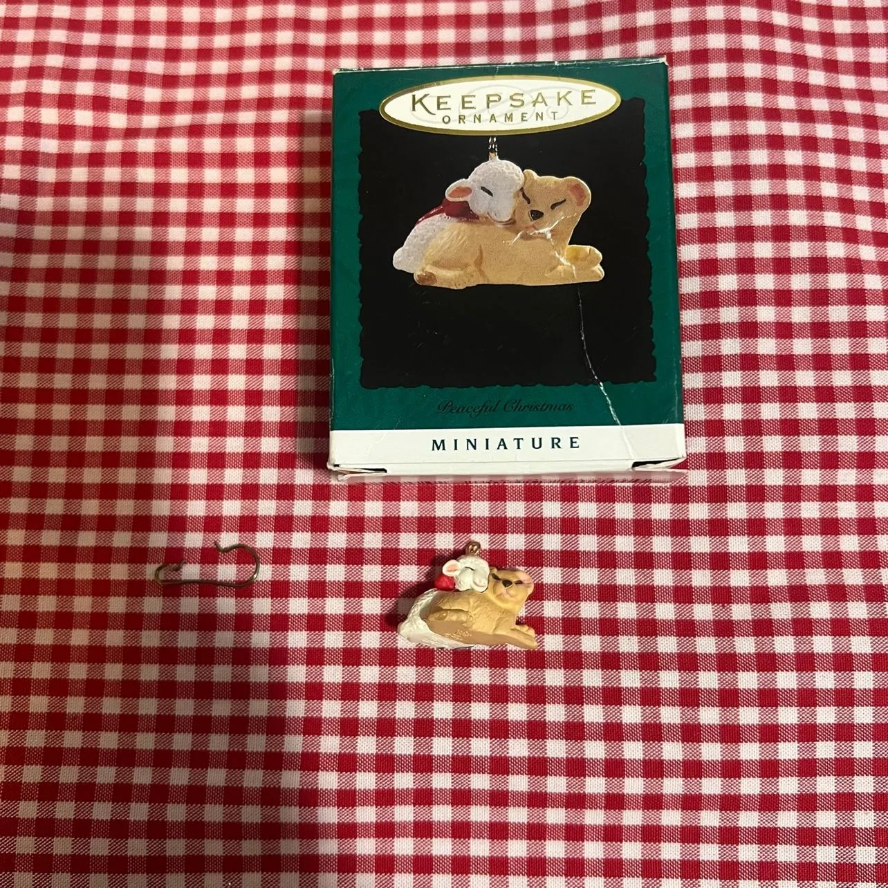 Product image for Ornament "Peaceful Christmas" Hallmark Miniature Ornament (1996)