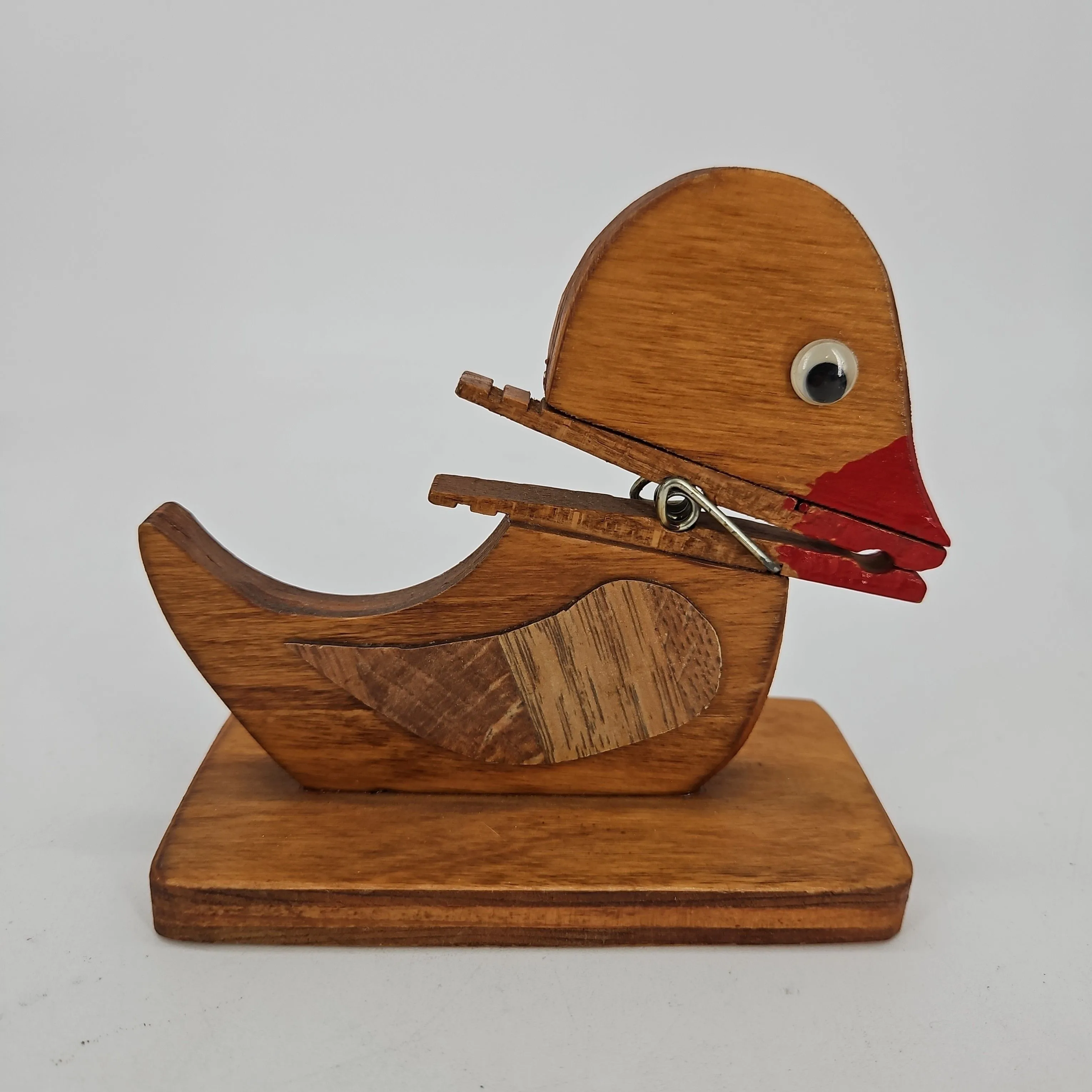 Product image for Vtg Wood Duck Note Holder