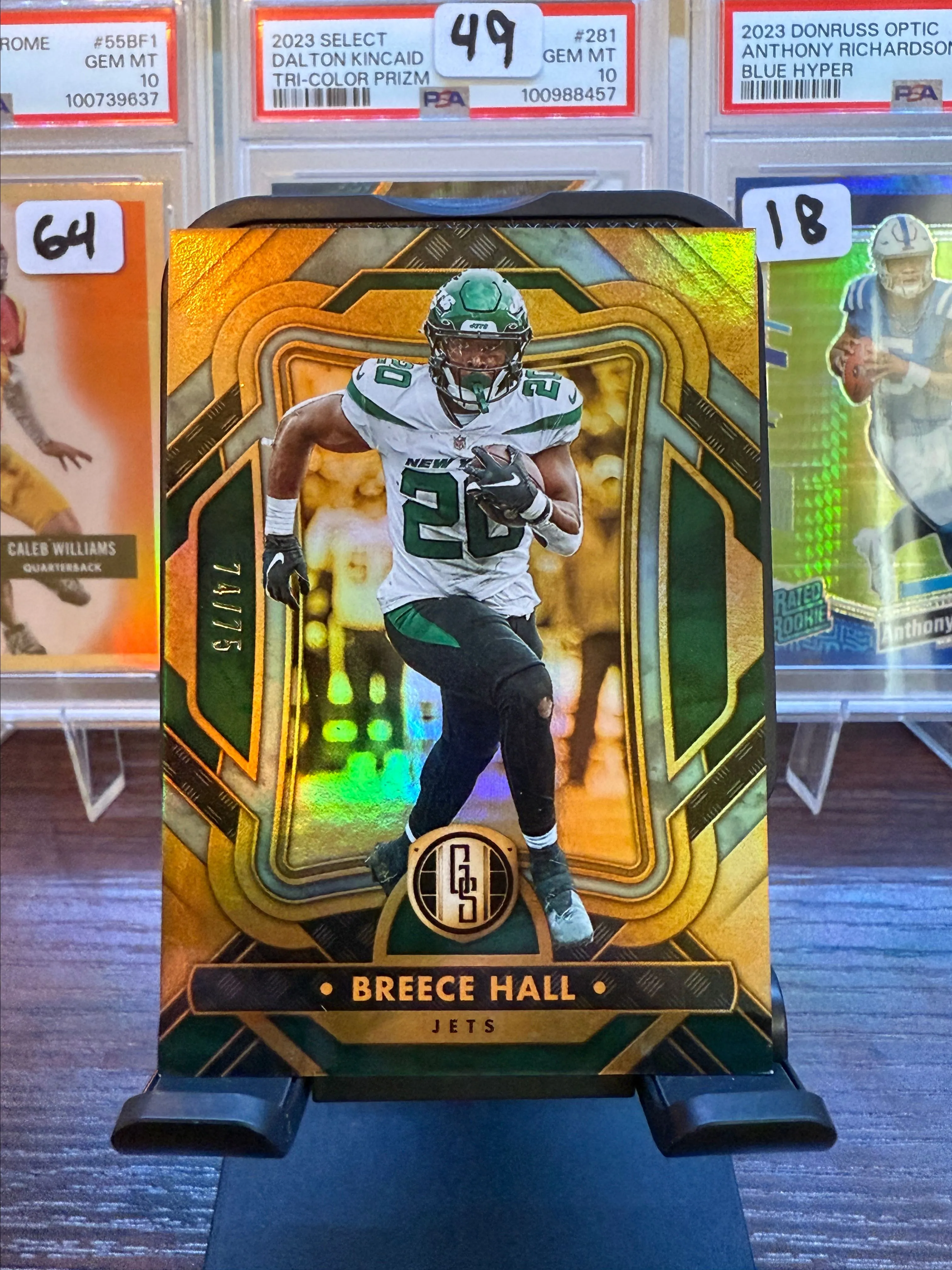 Product image for 2023 Gold Standard Breece Hall /75 Jets