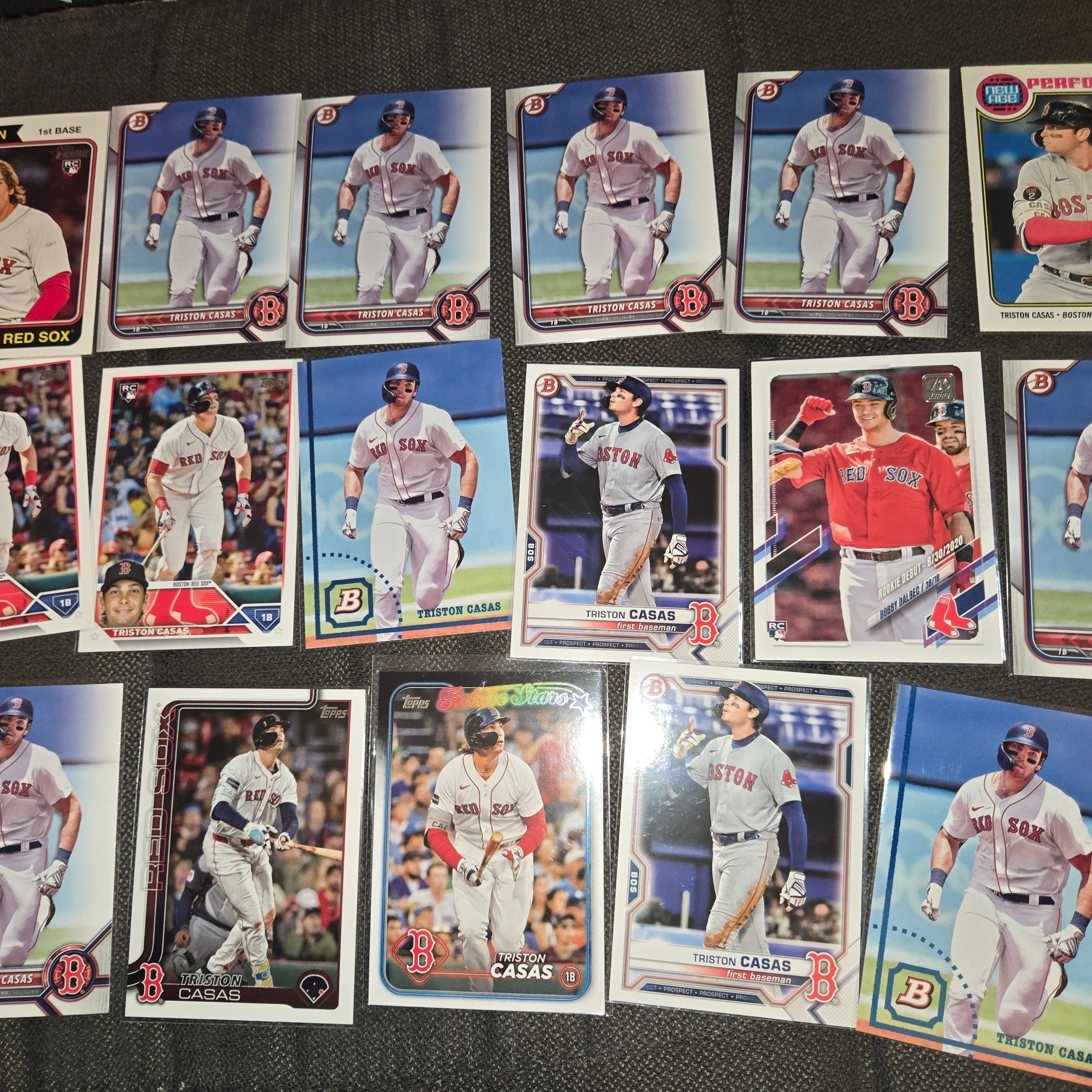 Product image for NICE BIG Lot Of 17 Boston Red Sox Triston Casas Rookies RC Prospects Bowman Topps & Future Stars! 