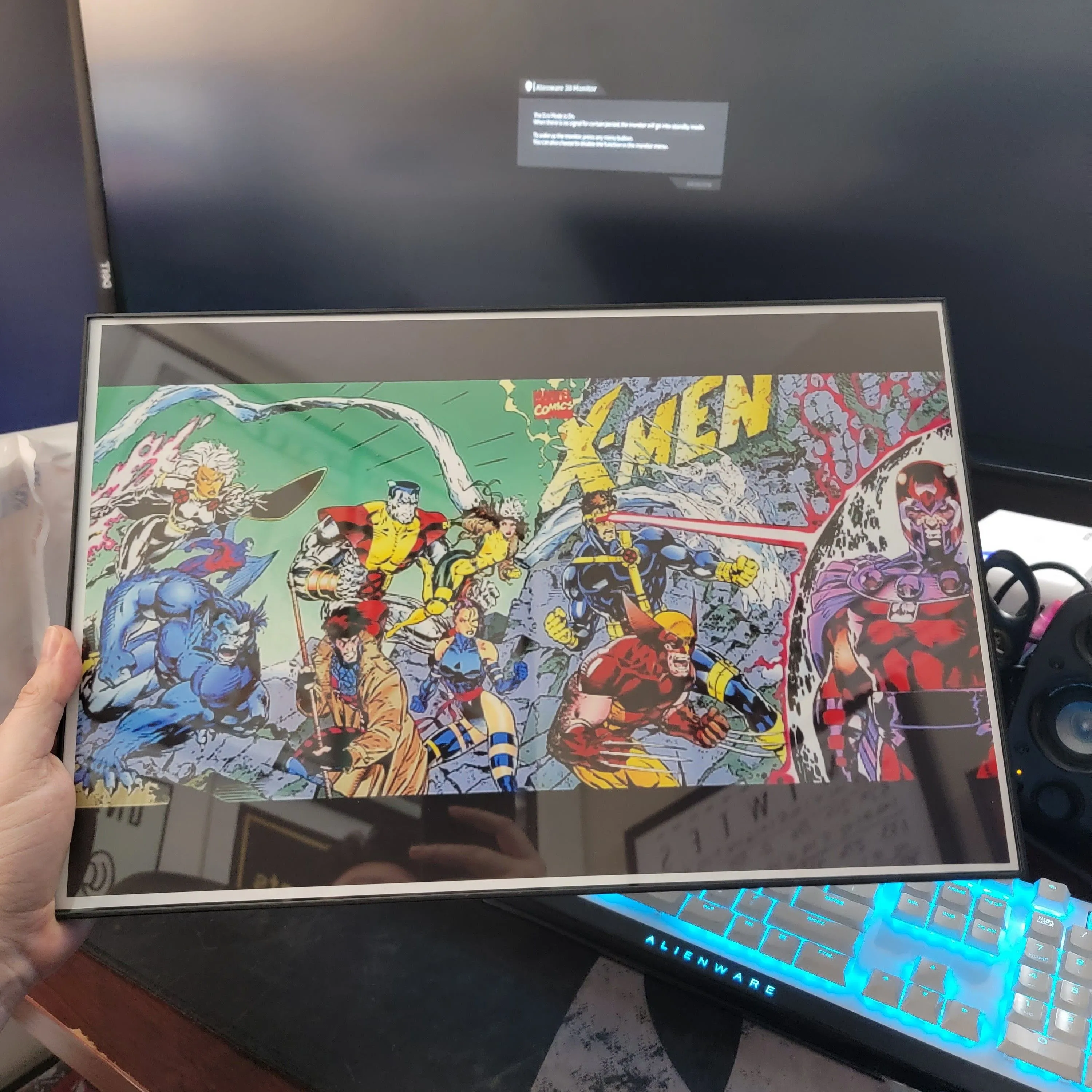 Product image for xmen vs magneto jumbo custom art 11x17