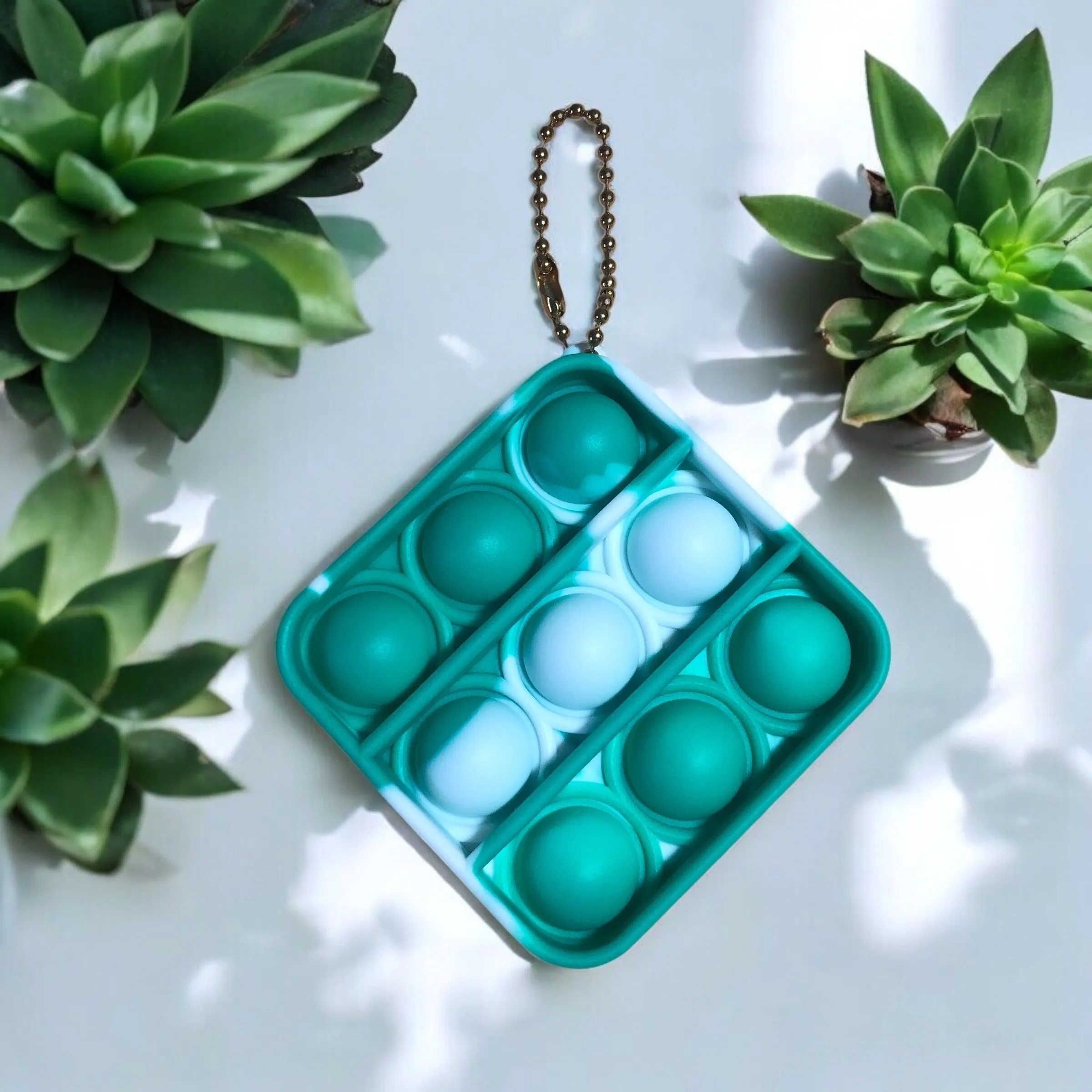 Product image for Pop! Green Tie Dye Diamond Fidget Toy Keychain