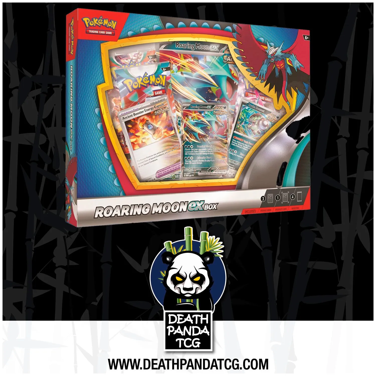 roaring moon pokemon card sale Amazon.com: Pokemon - Roaring Moon ex 124/182 - Paradox Rift - Ancient  Pokemon - Double Rare