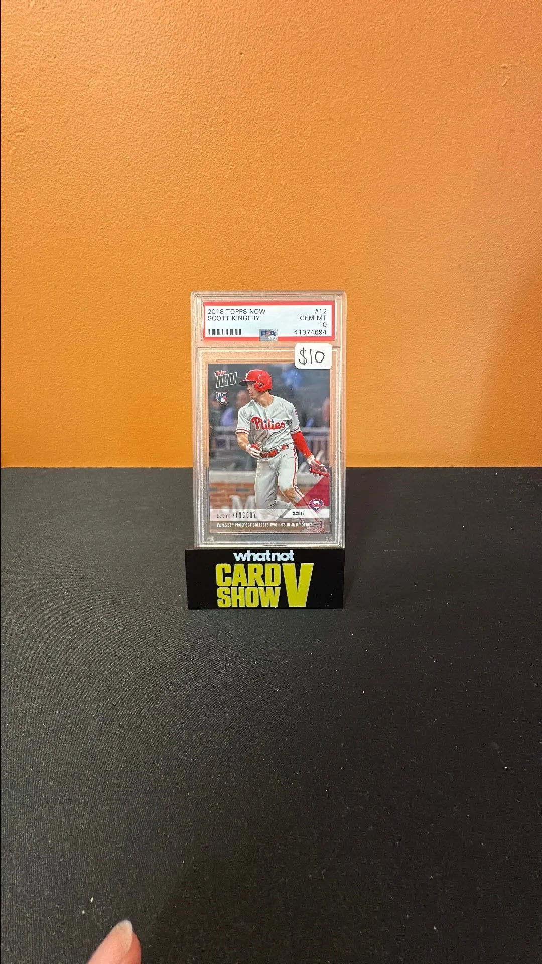 Product image for 2018 Topps Now Scott Kingery #12 PSA 10 GEM MT