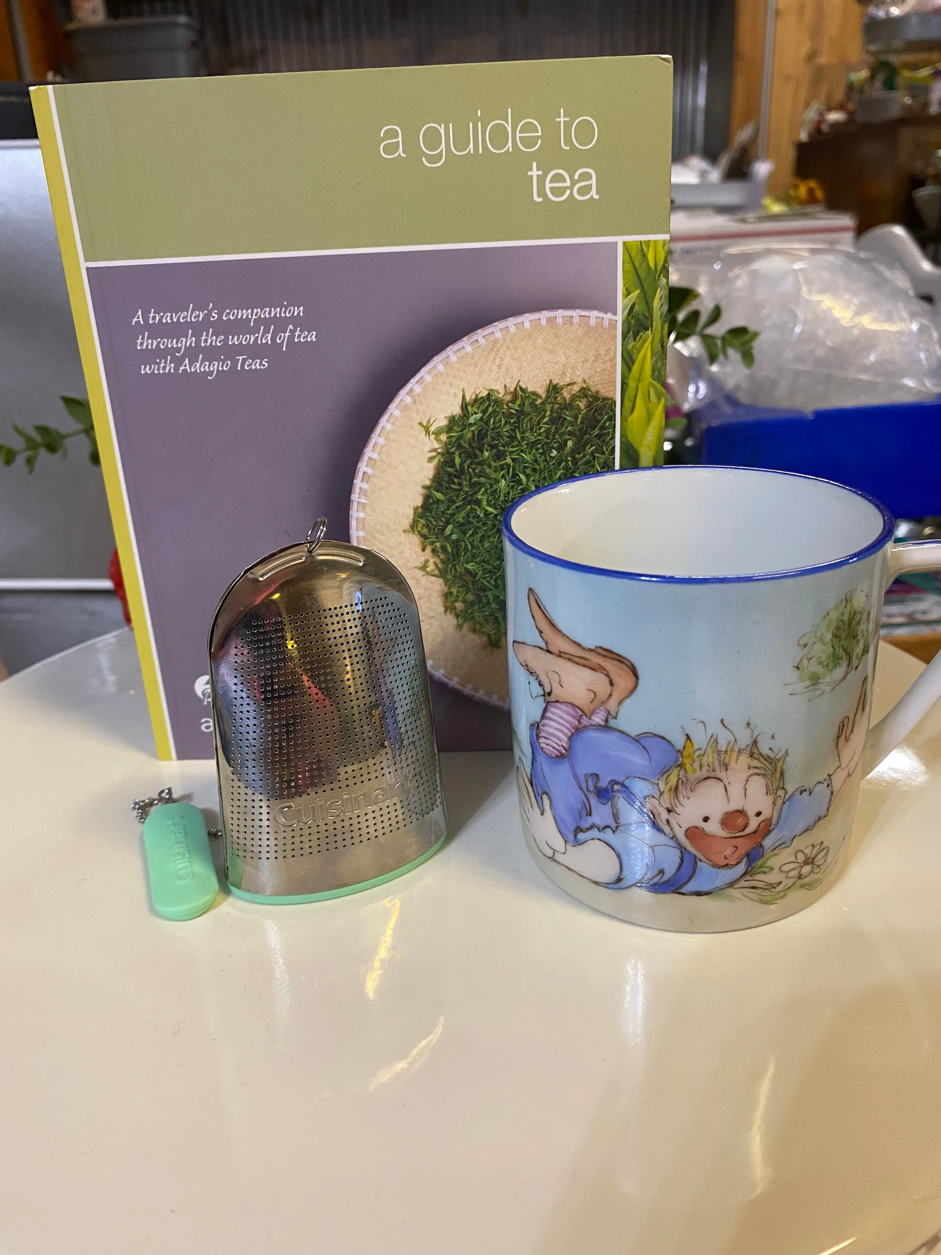 Product image for Hand painted cup, Tea Book and diffuser