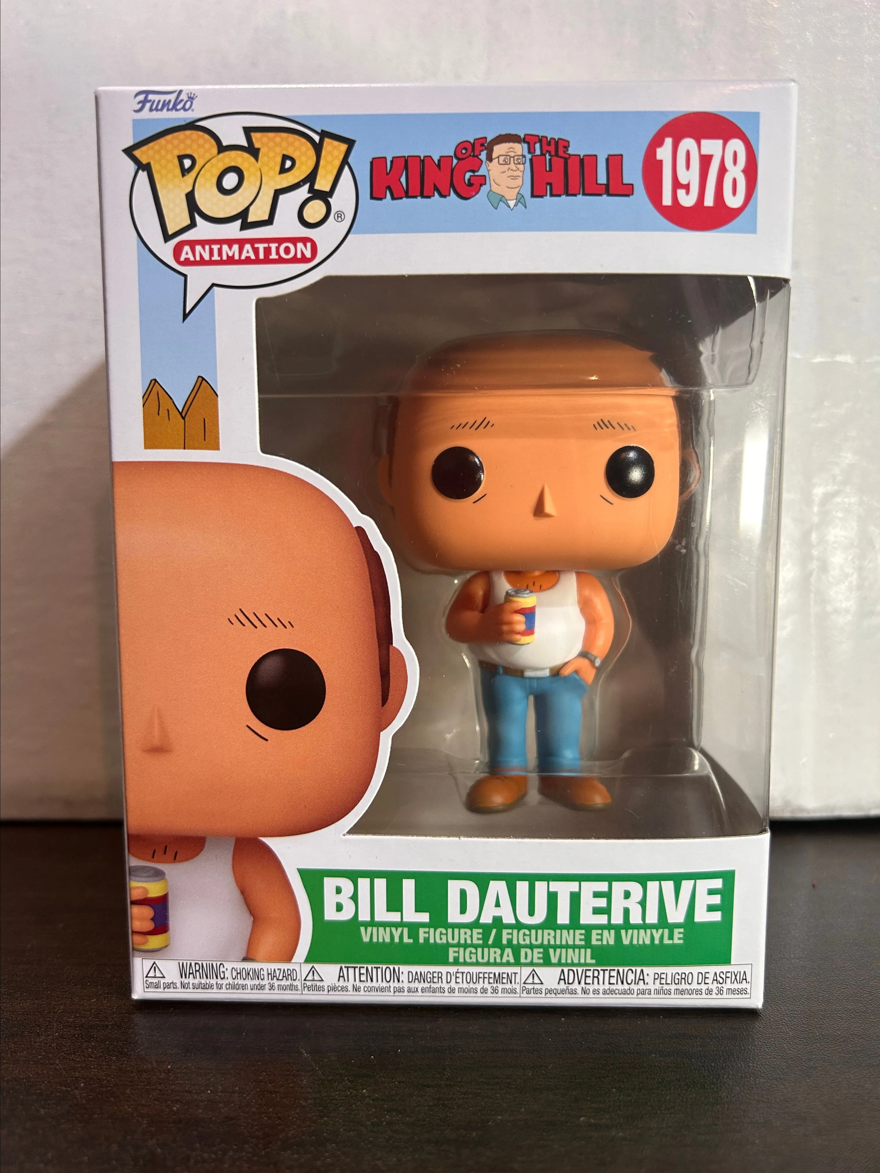 Product image for Bill Dauterive King of the Hill Animation Funko Pop 1978 With Protector