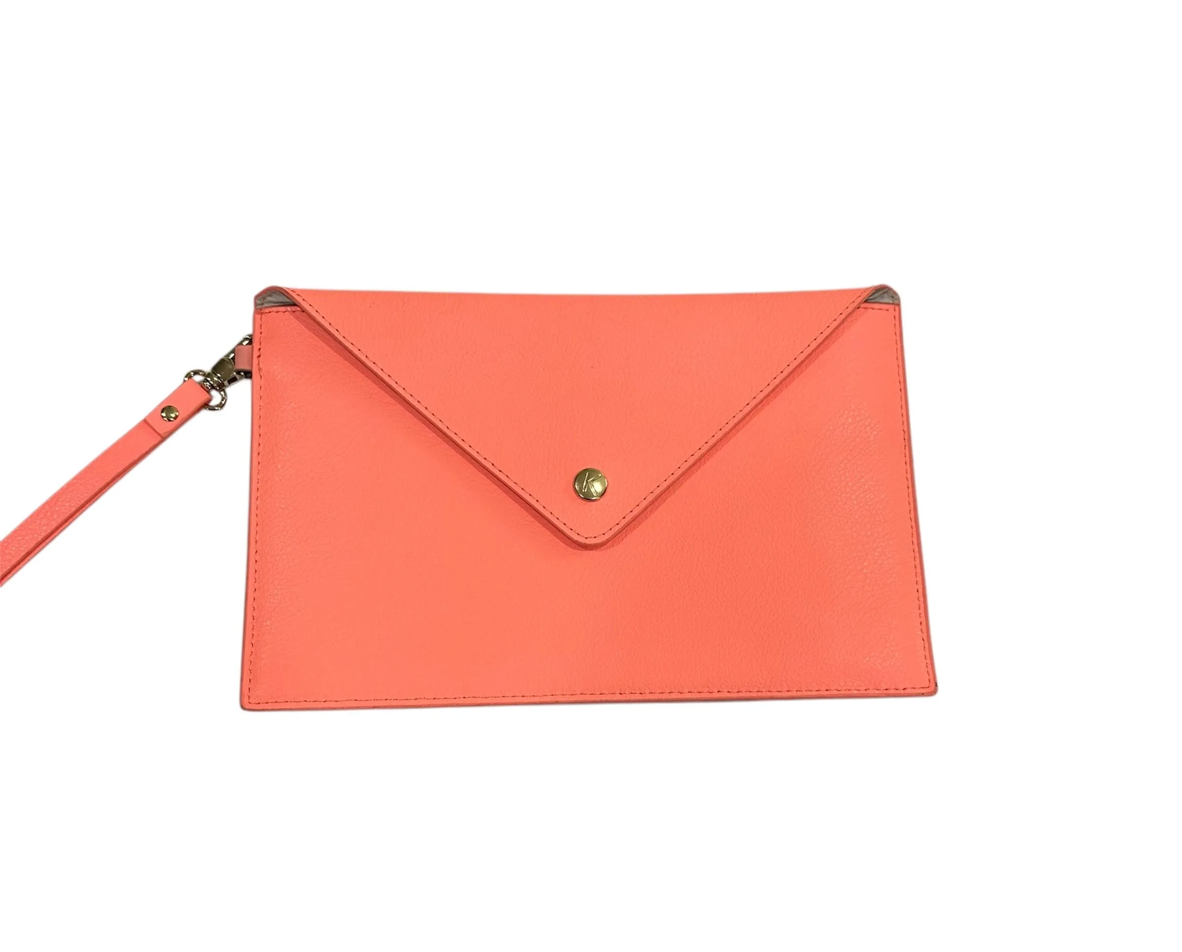 Product image for Kikki Coral Colored Snap Front Wristlet