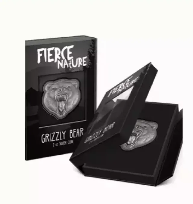 Product image for 2023 Grizzly Bear 2oz Silver Coin