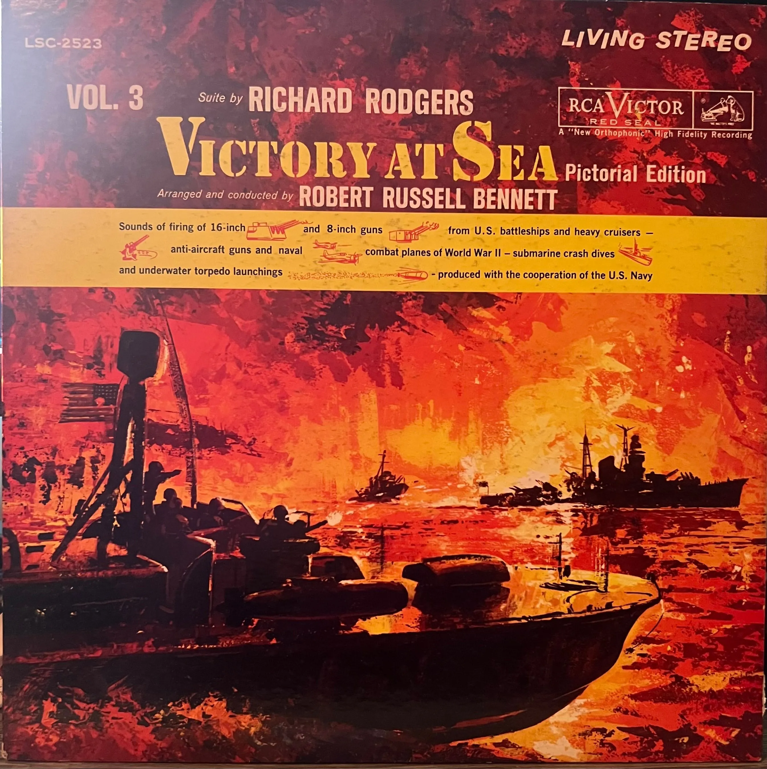 Product image for Rodgers, Richard & Bennett, Robert Russell; Victory at Sea, RCA Victor, LSC 2523, 1961