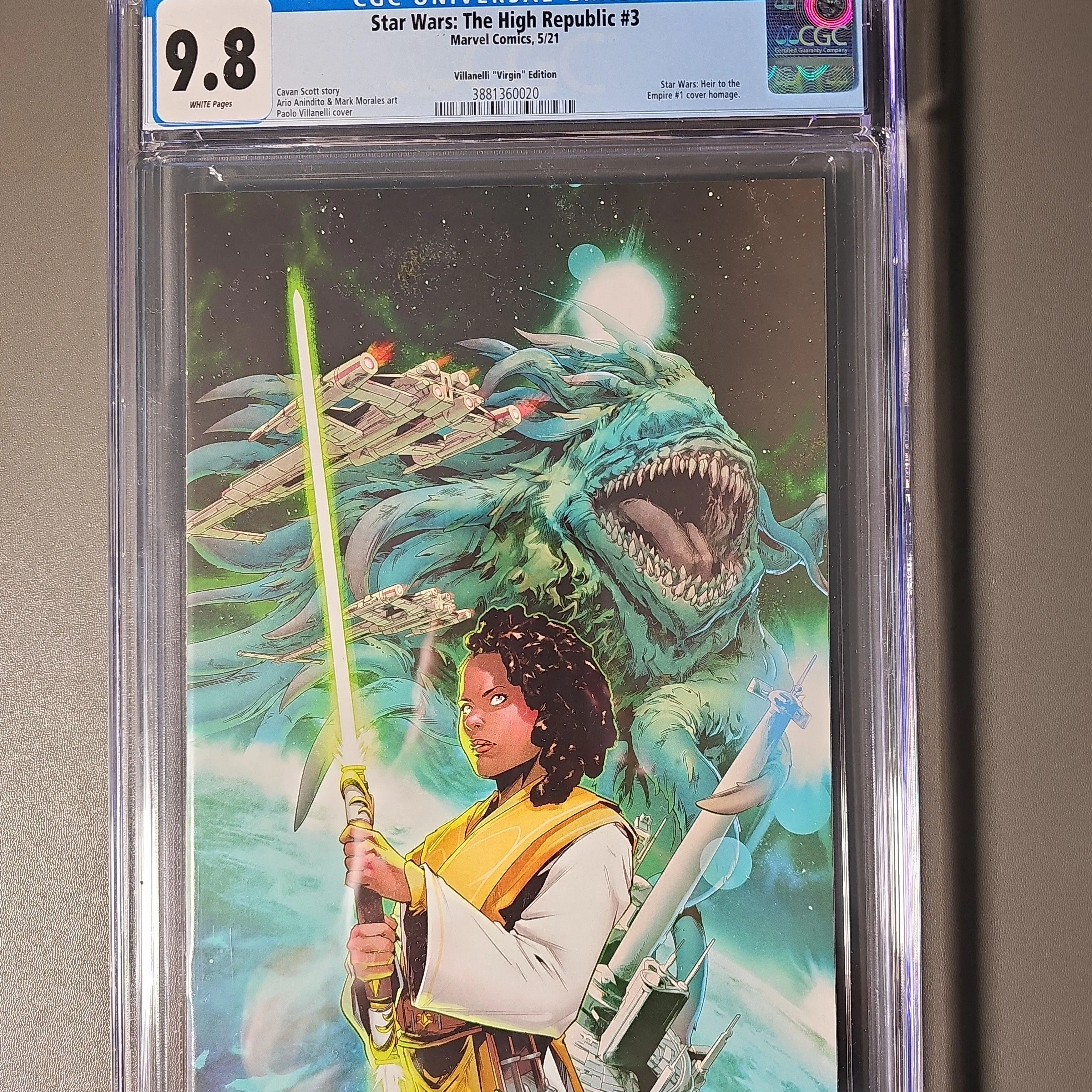 Product image for Star Wars: The High Republic 3 Villanelli ""Virgin"" Edition CGC 9.8 2021