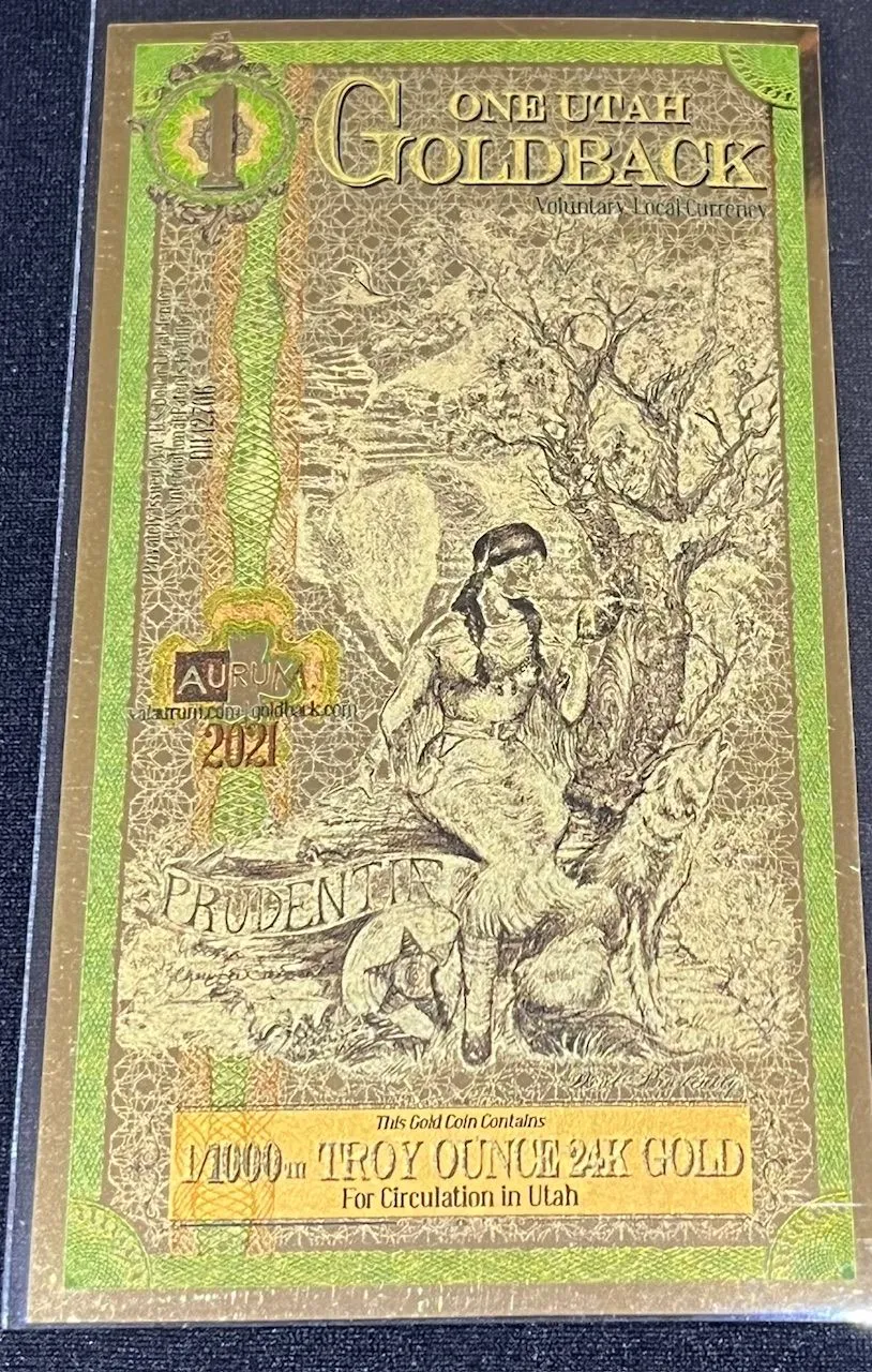 Product image for _2021 Utah 1 Goldback (Normal)