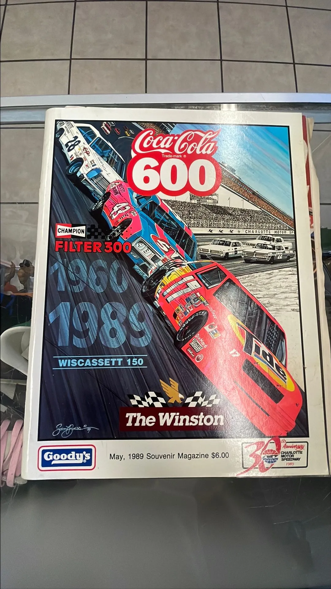 Product image for 1989 Coca Cola 600 NASCAR Program