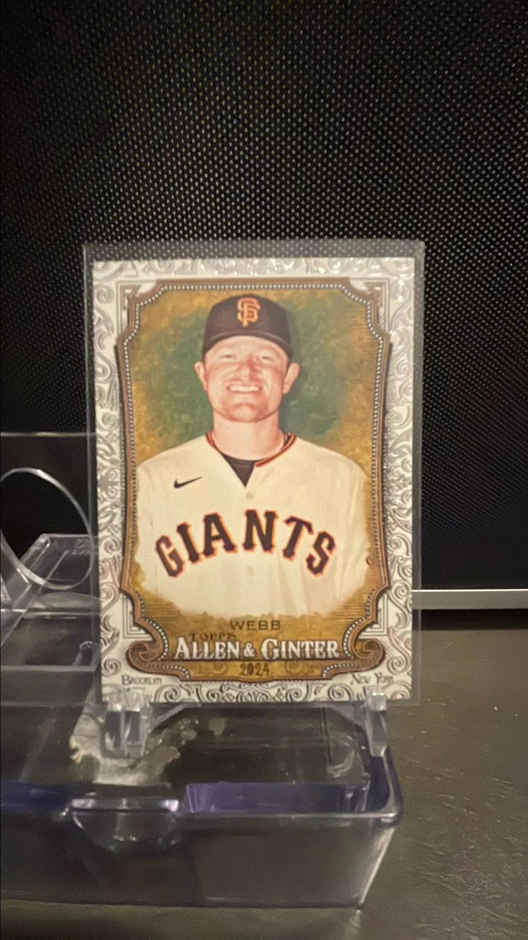 Product image for 2024 Topps Allen & Ginter Logan Webb Silver Foil Filigree Giants