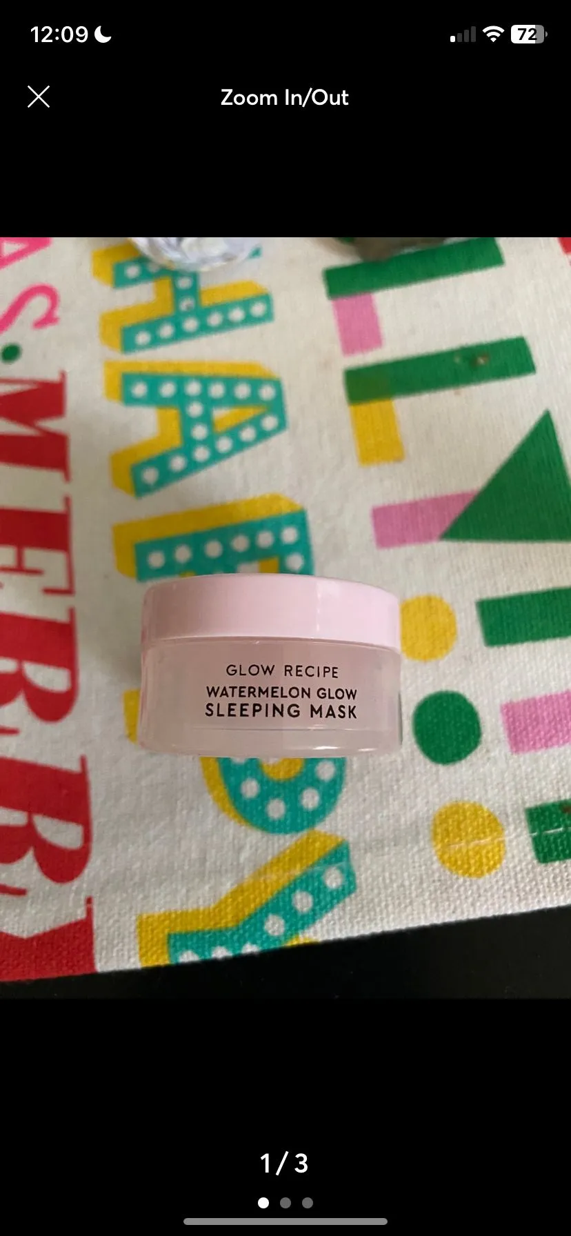 Product image for Glow Recipe Watermelon Glow Overnight Sleeping Mask mini new