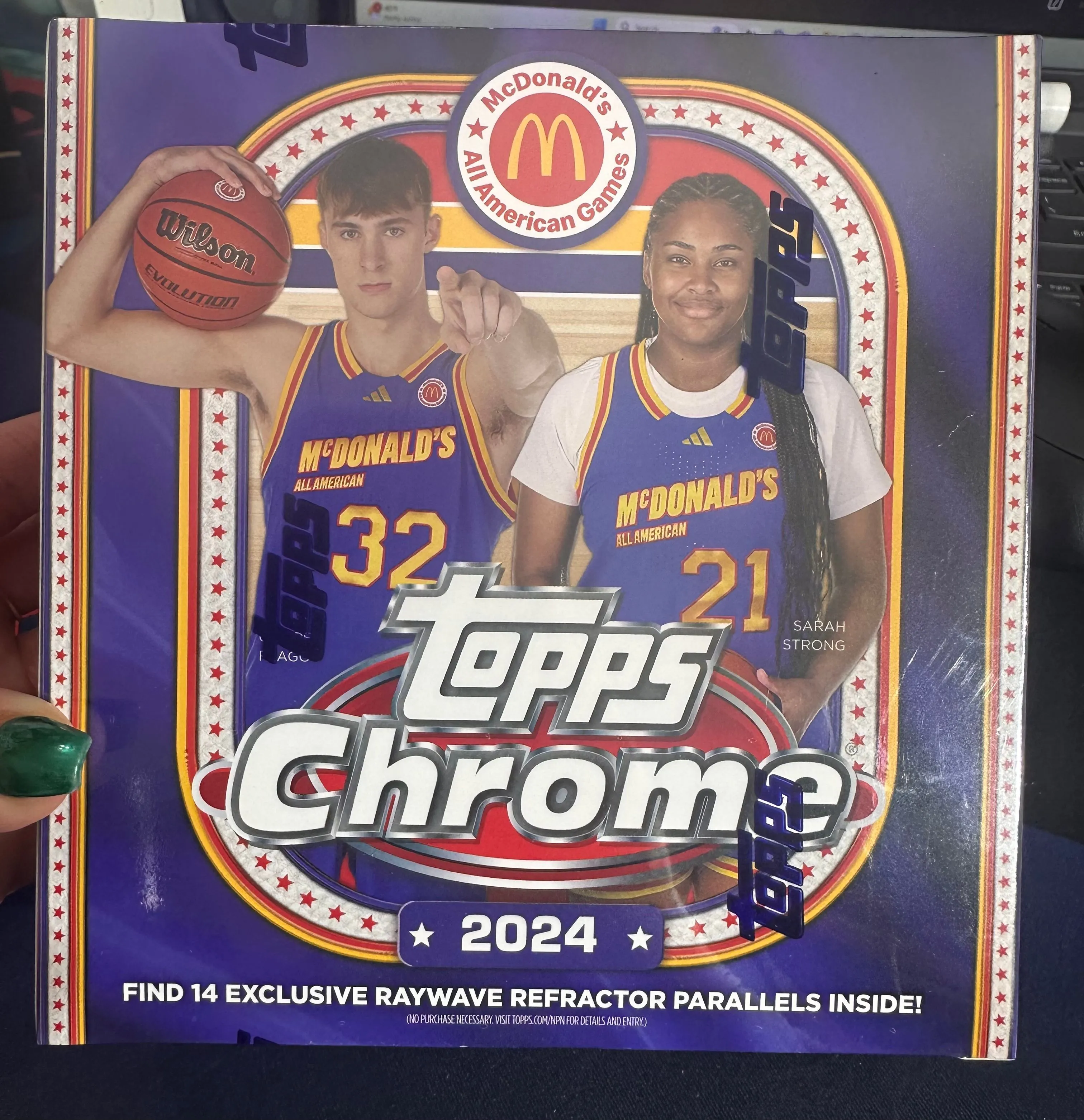 Product image for Topps Chrome McDonald's NBA Mega Box