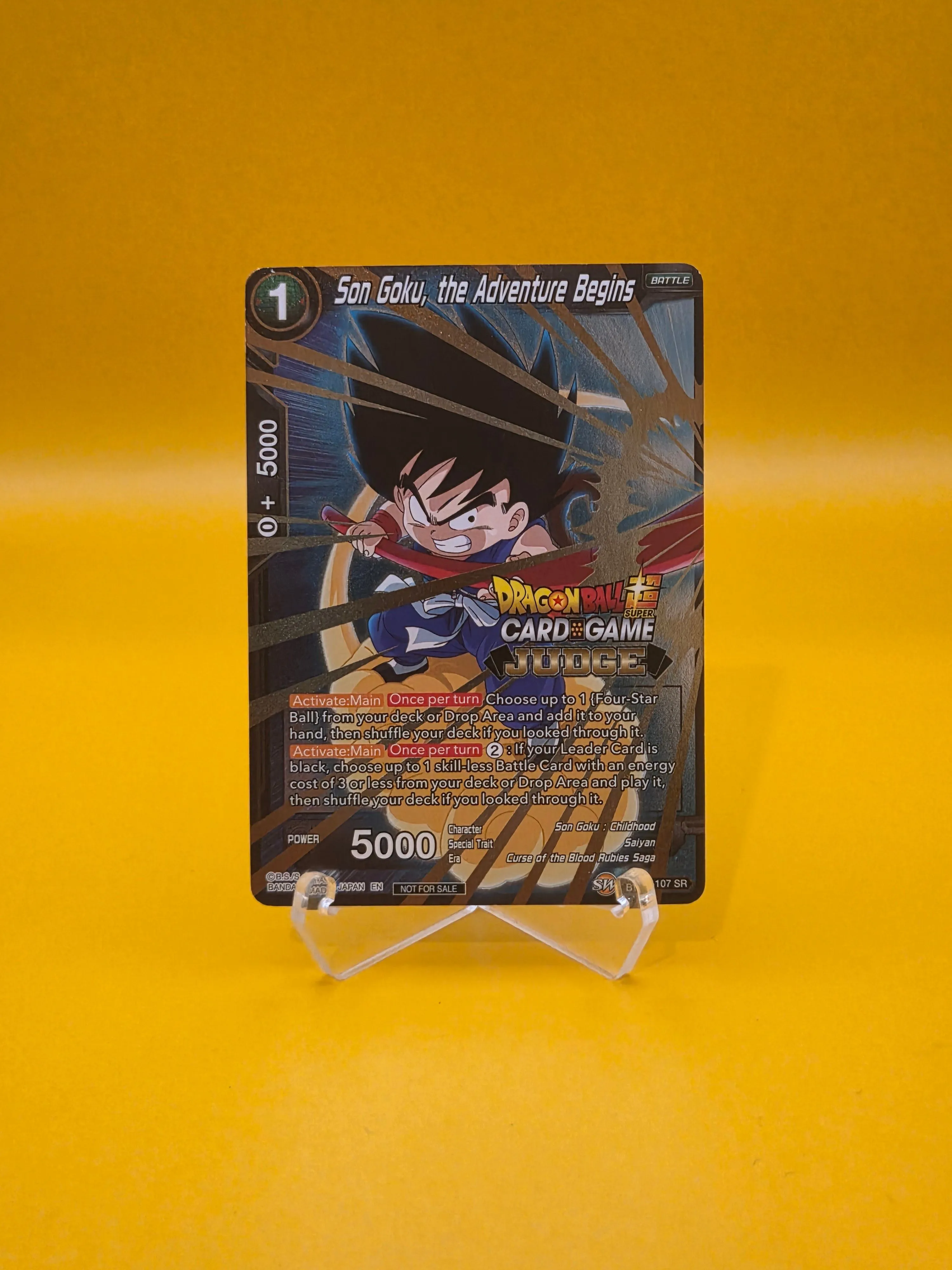 Product image for Son Goku, the Adventure Begins Judge Dragon Ball Super
