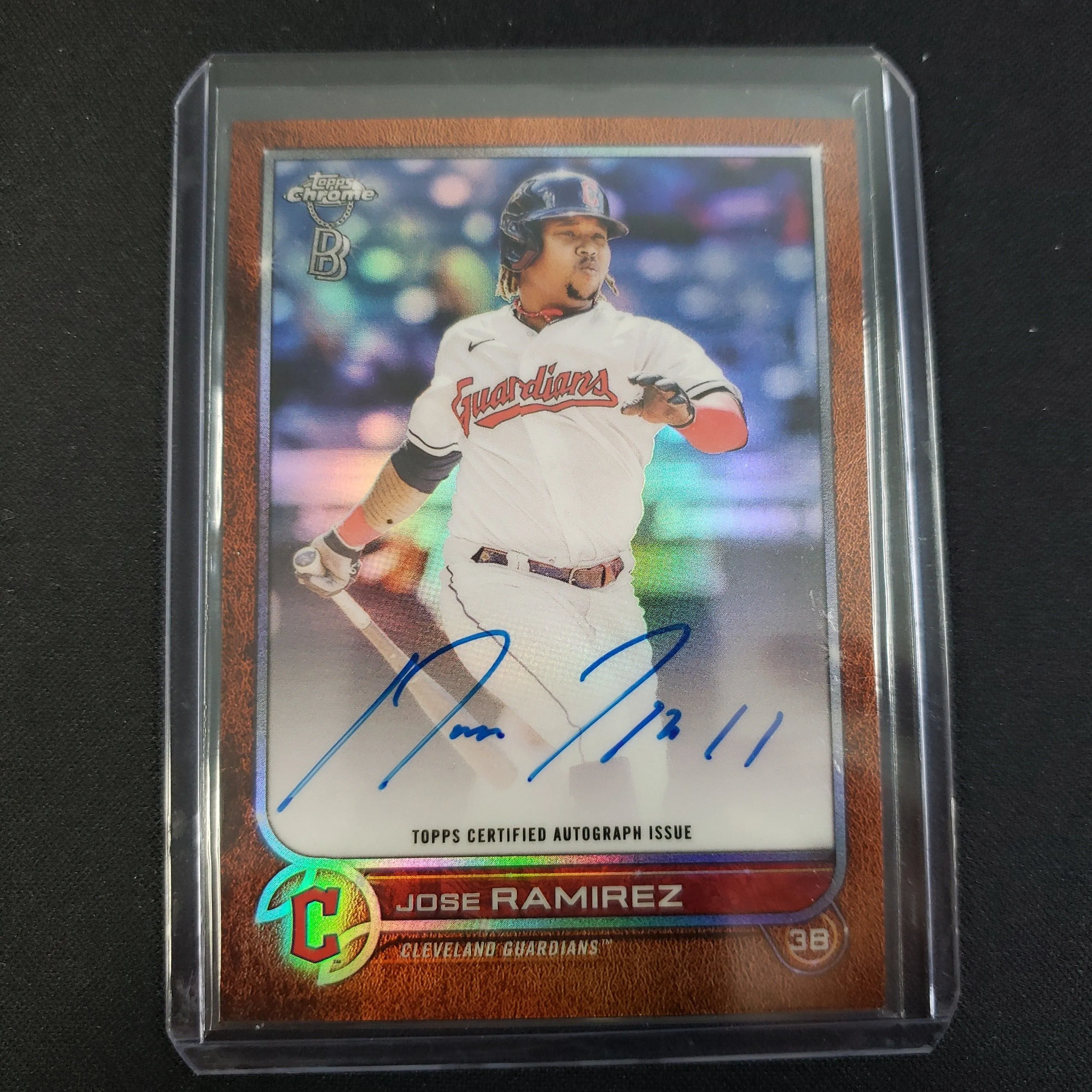 Product image for 2022 Topps chrome Ben Baller Jose Ramirez auto /25