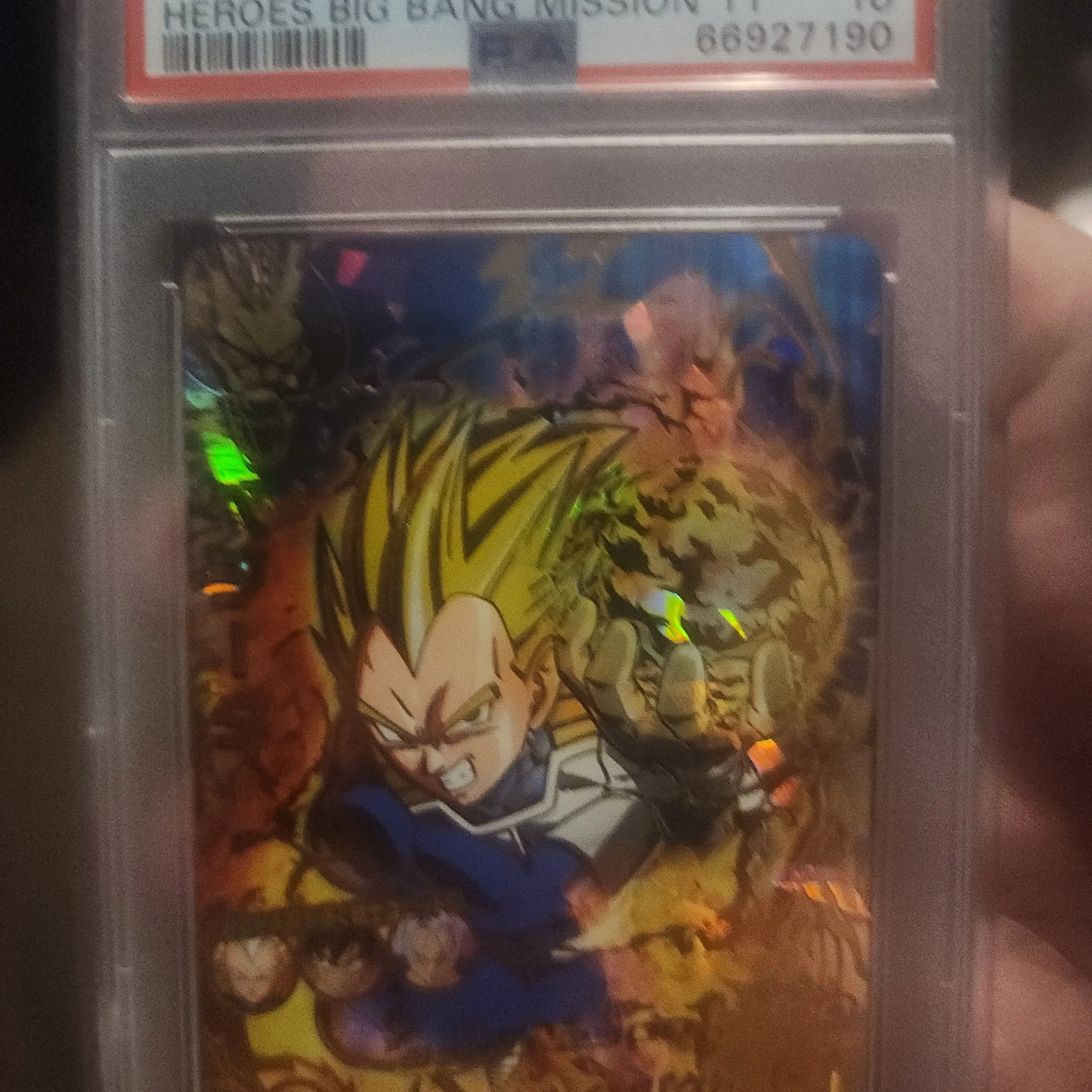 Product image for 2021 Super Dragon Ball Heroes Big Bang Mission 11 Vegeta Heroes Big Bang Mission 11 PSA GEM MT 10
