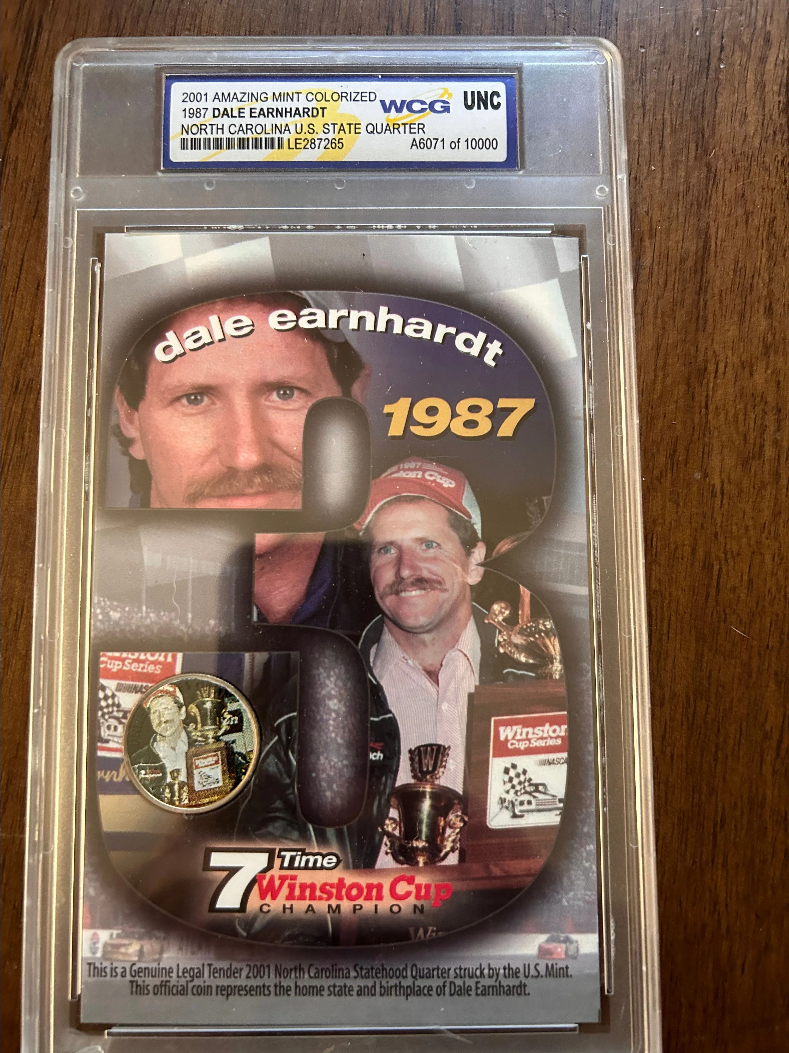 Product image for 2001 Dale Earnhardt 1987 Mint Colorized Unc
