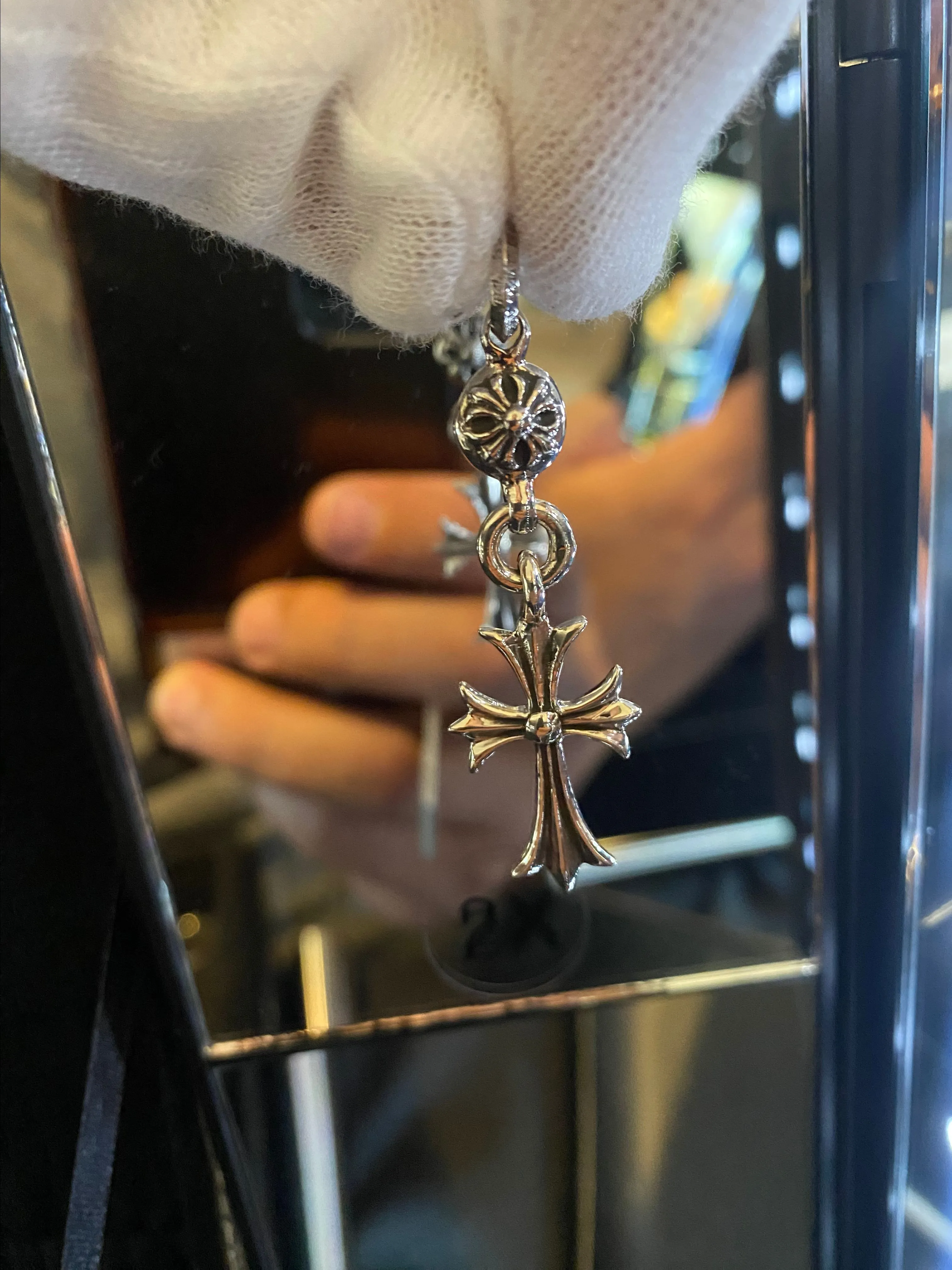 Product image for CHROME HEARTS BALL AND CROSS PENDANT