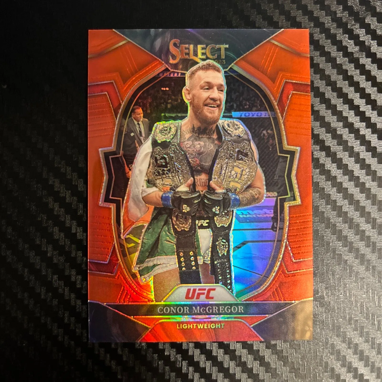 Product image for Panini Select Conor McGregor Concourse Red Prizm 014/175