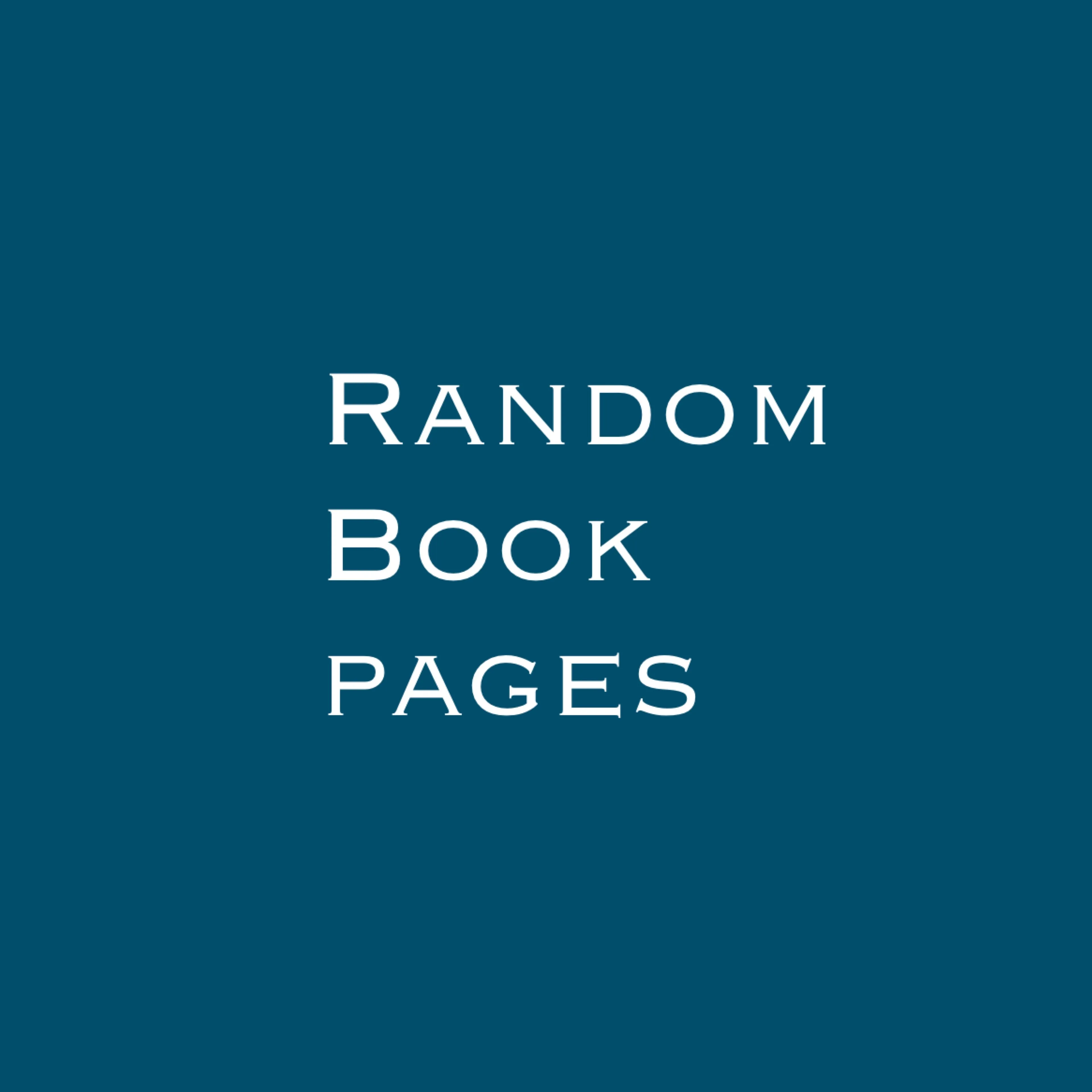 Product image for Random book pages